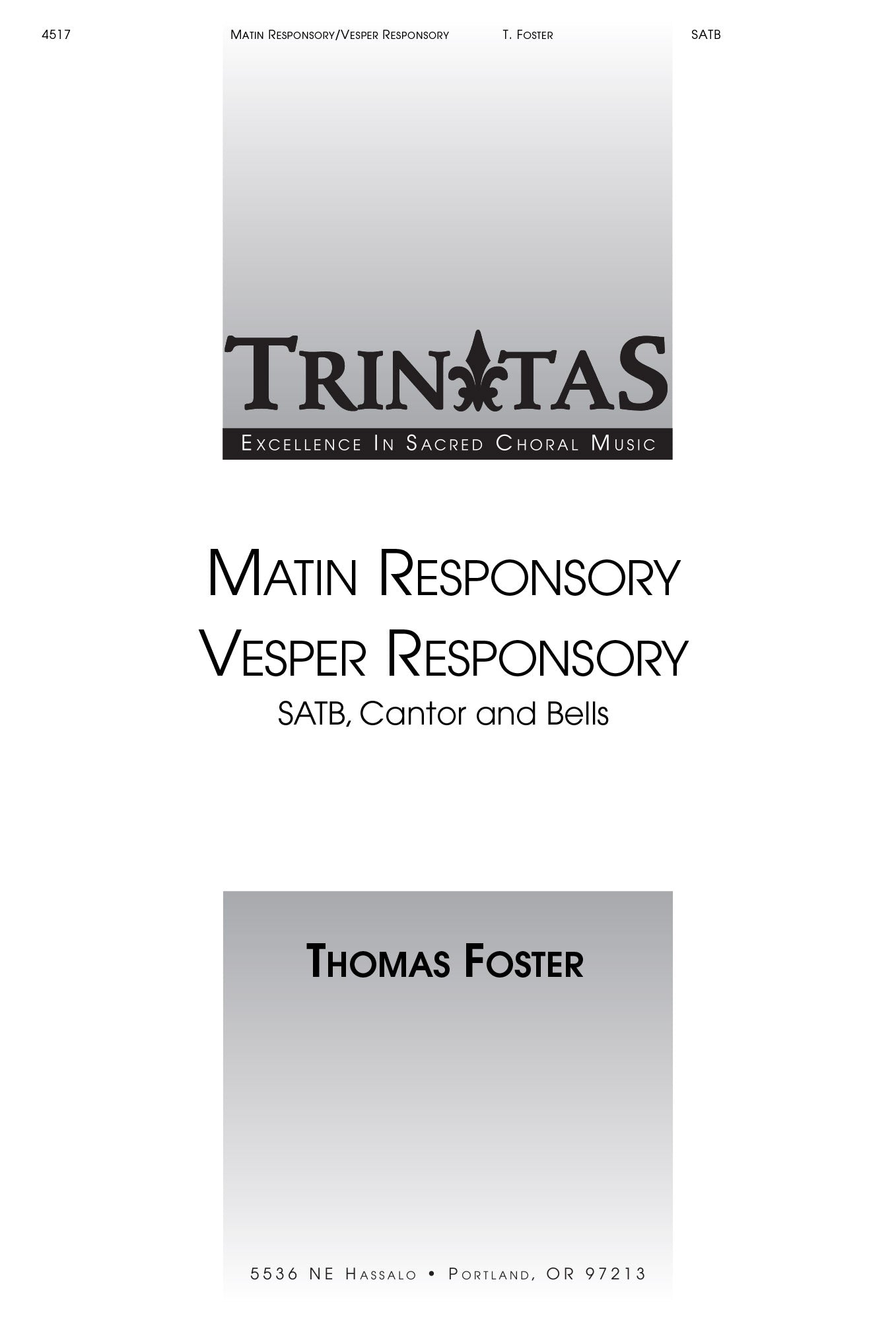 Matin Responsory/Vesper Responsory