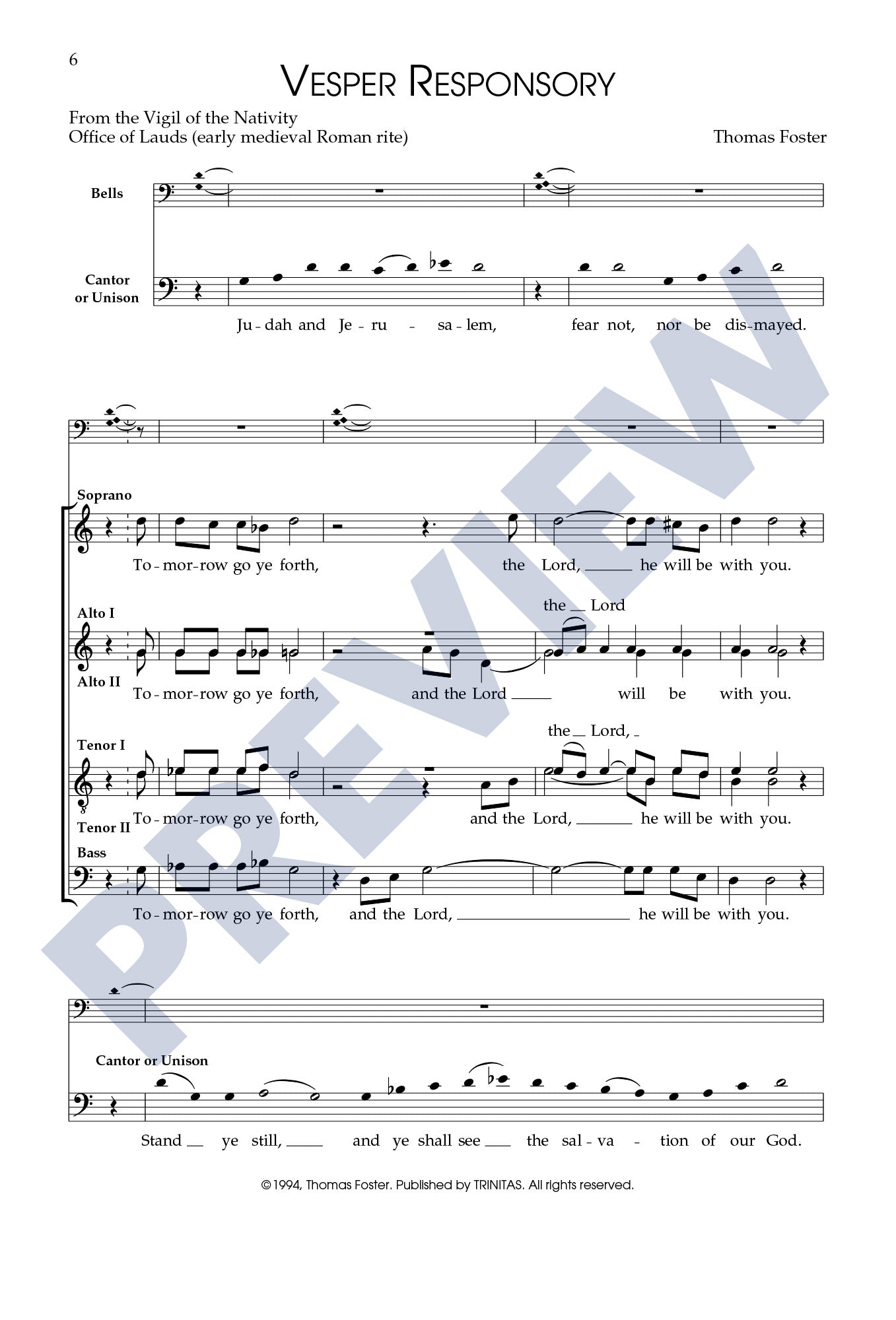 Matin Responsory/Vesper Responsory