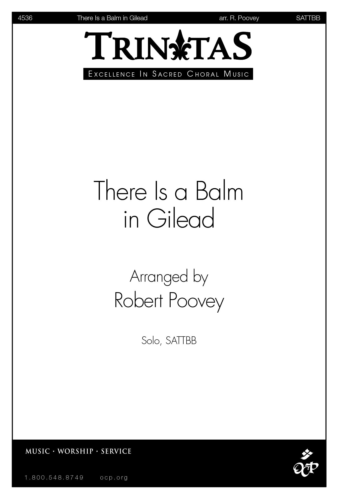 There Is a Balm in Gilead