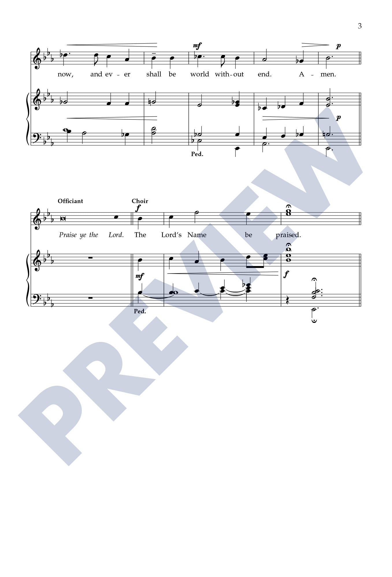 The Preces and Responses