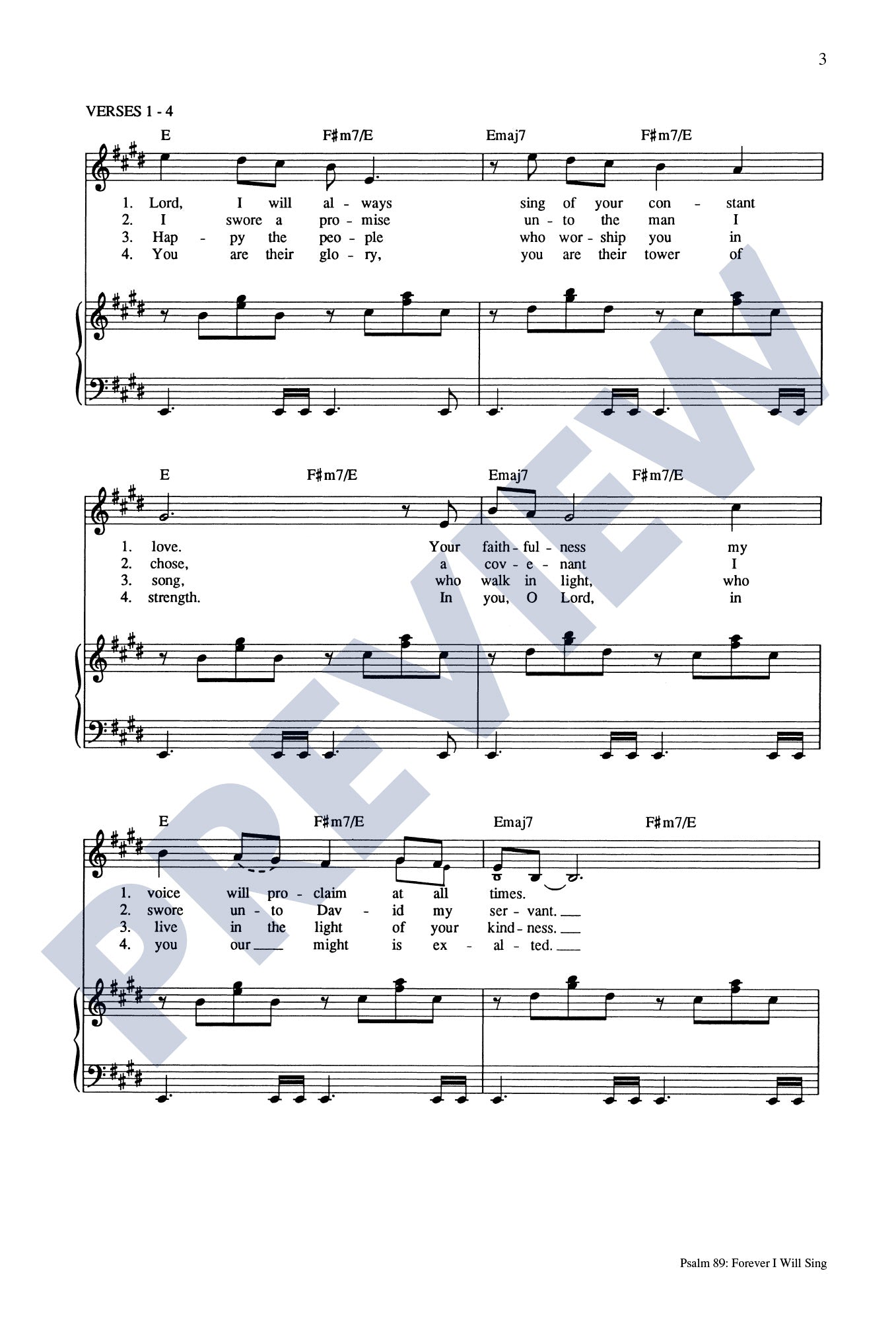 Psalm 89: Forever I Will Sing