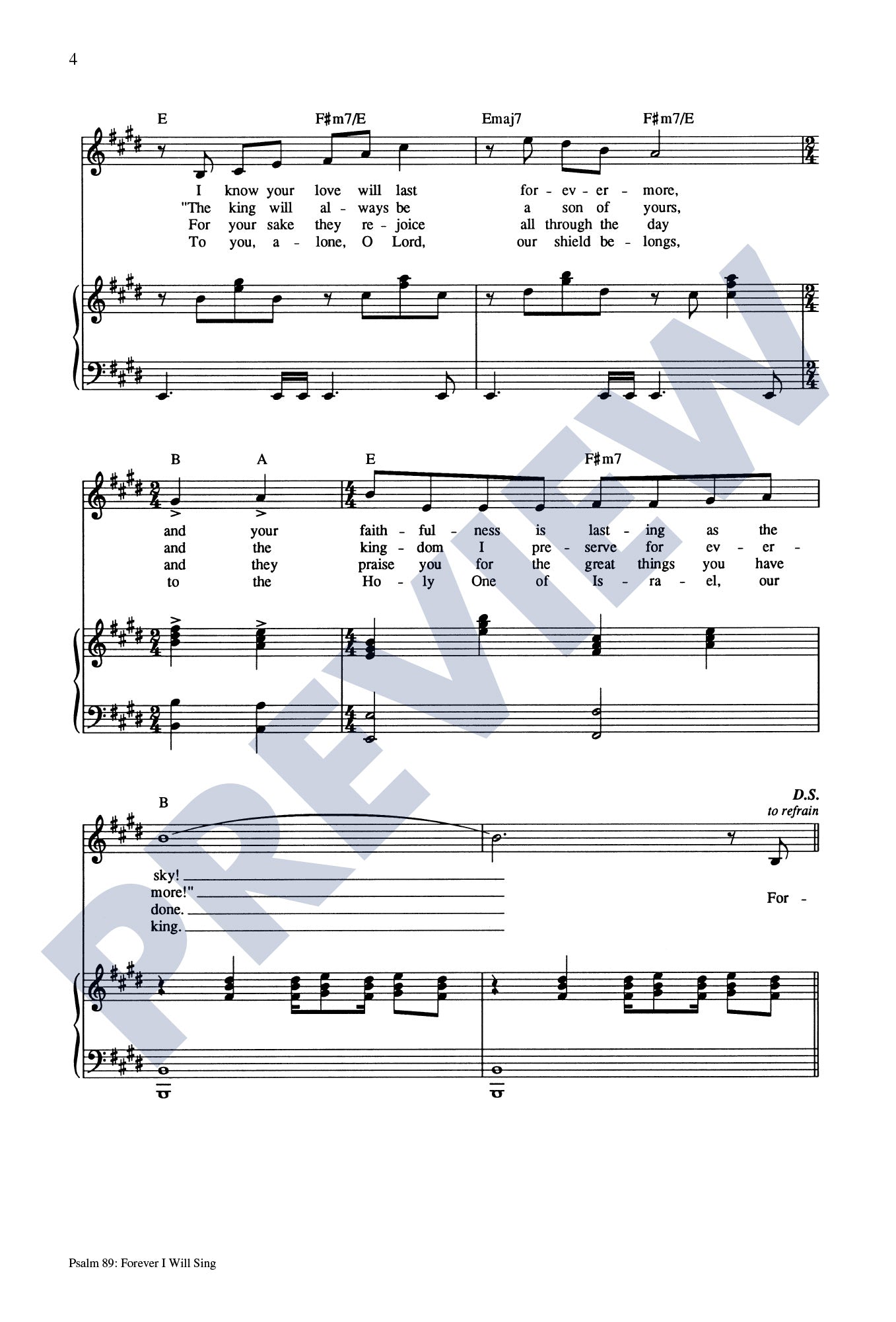 Psalm 89: Forever I Will Sing
