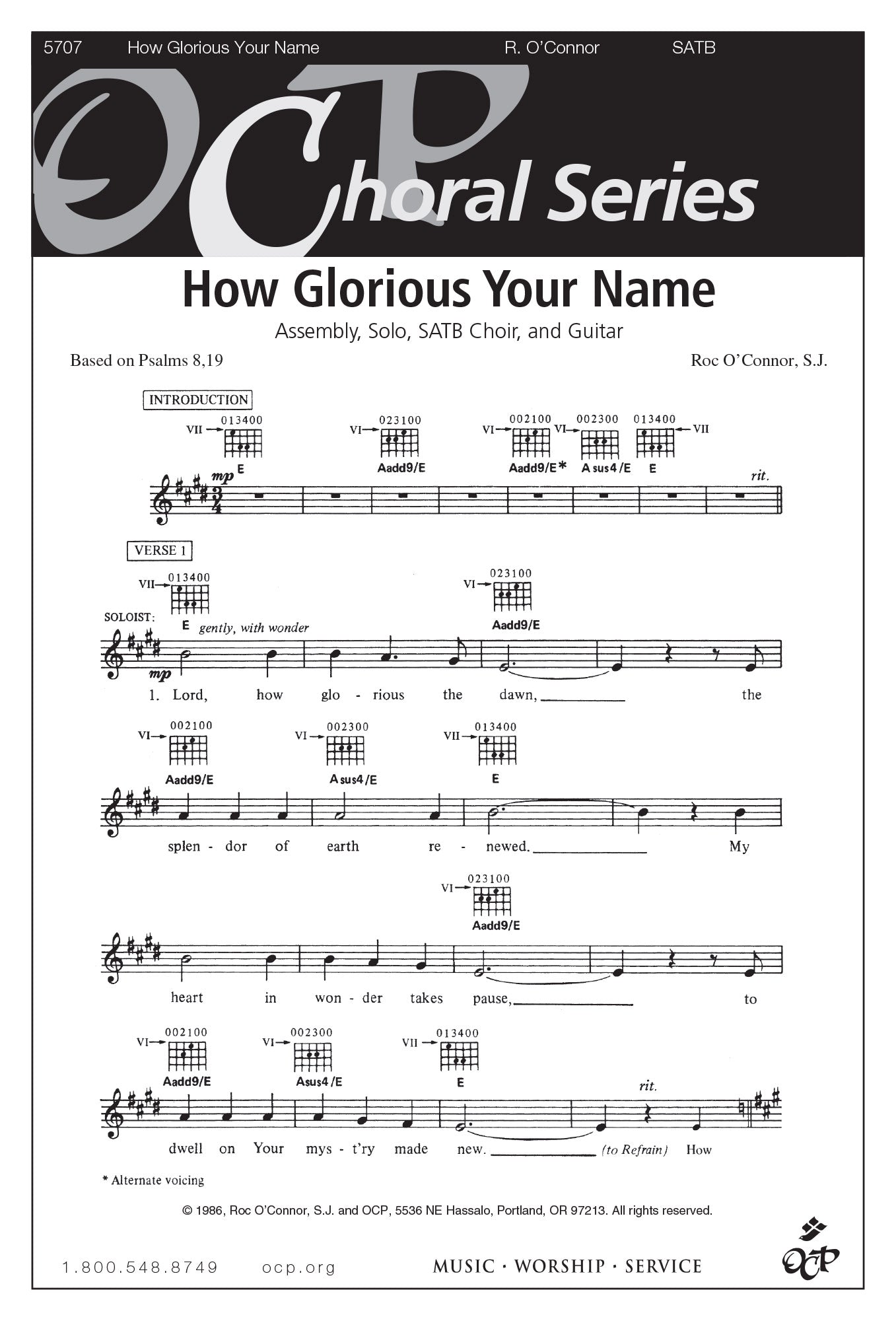 How Glorious Your Name (Gt)