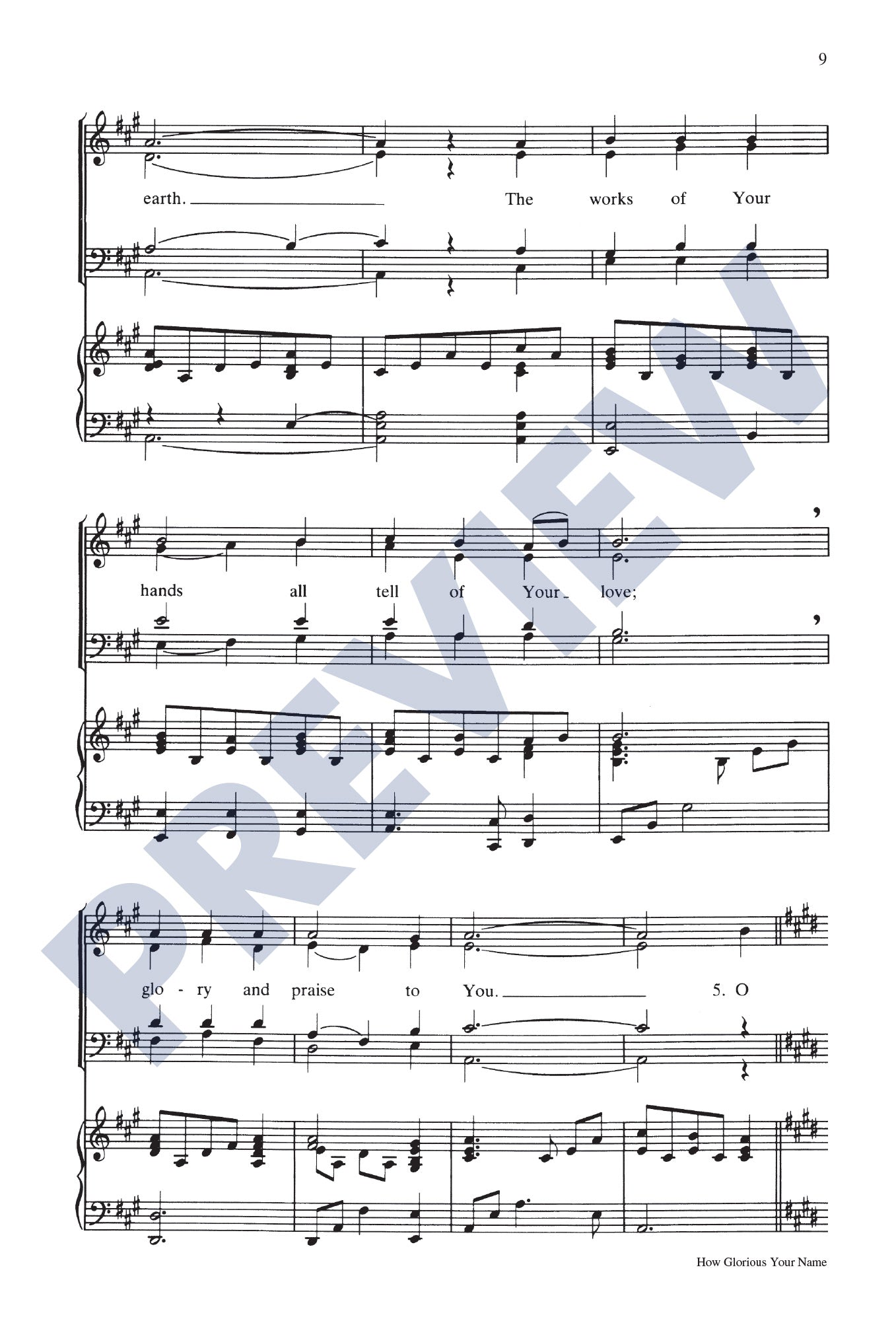 How Glorious Your Name (Pn)