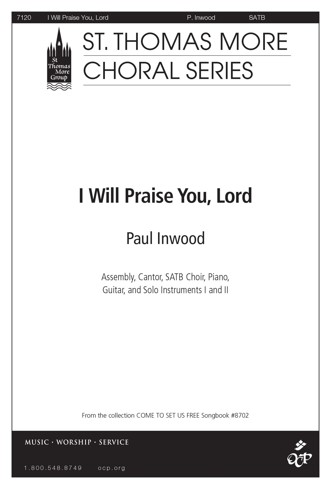 I Will Praise You, Lord