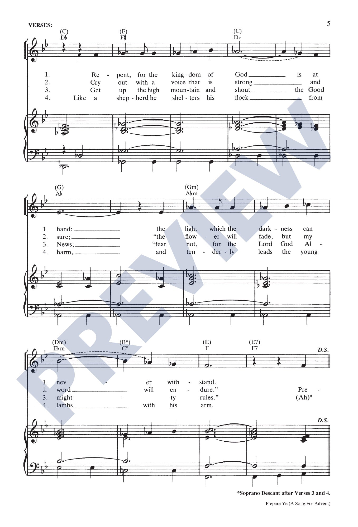 Prepare Ye: A Song for Advent