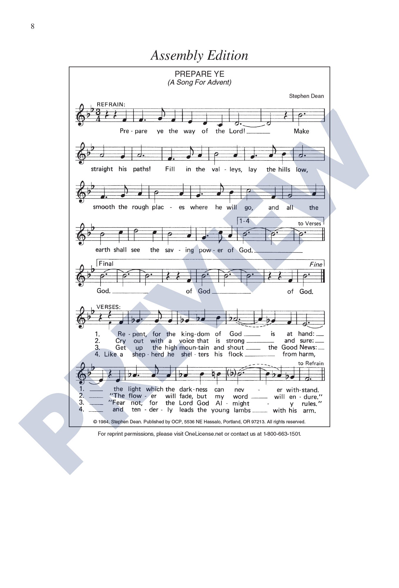 Prepare Ye: A Song for Advent