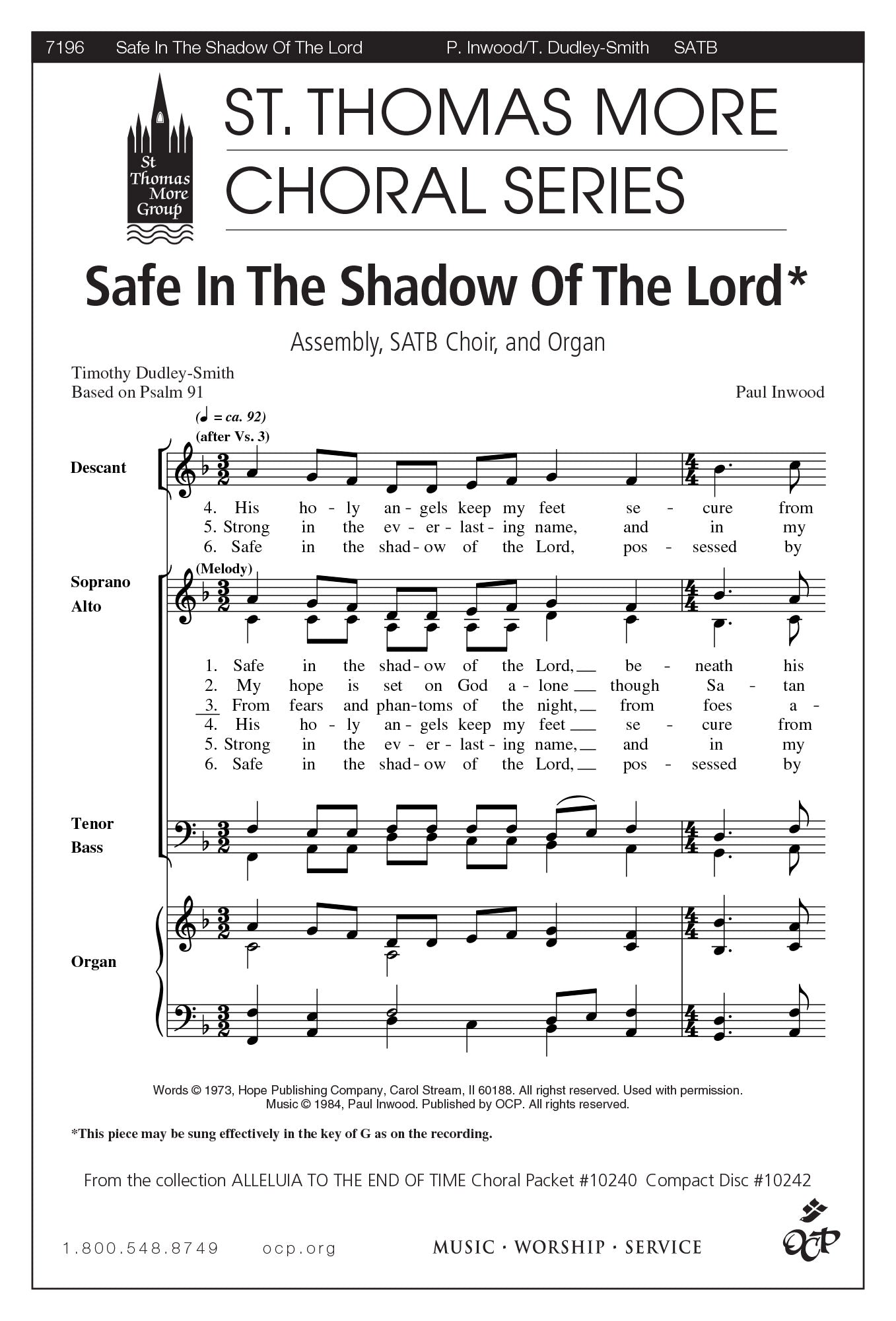 Safe in the Shadow of the Lord