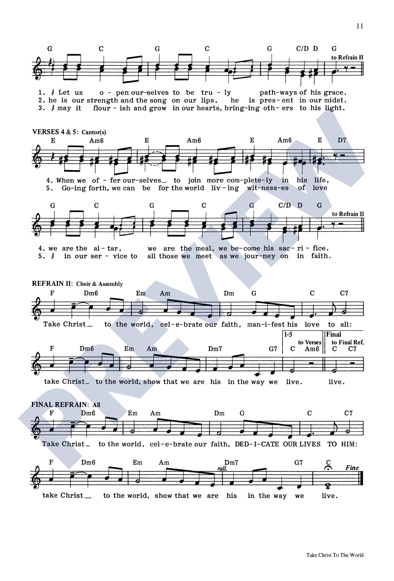 Take Christ to the World