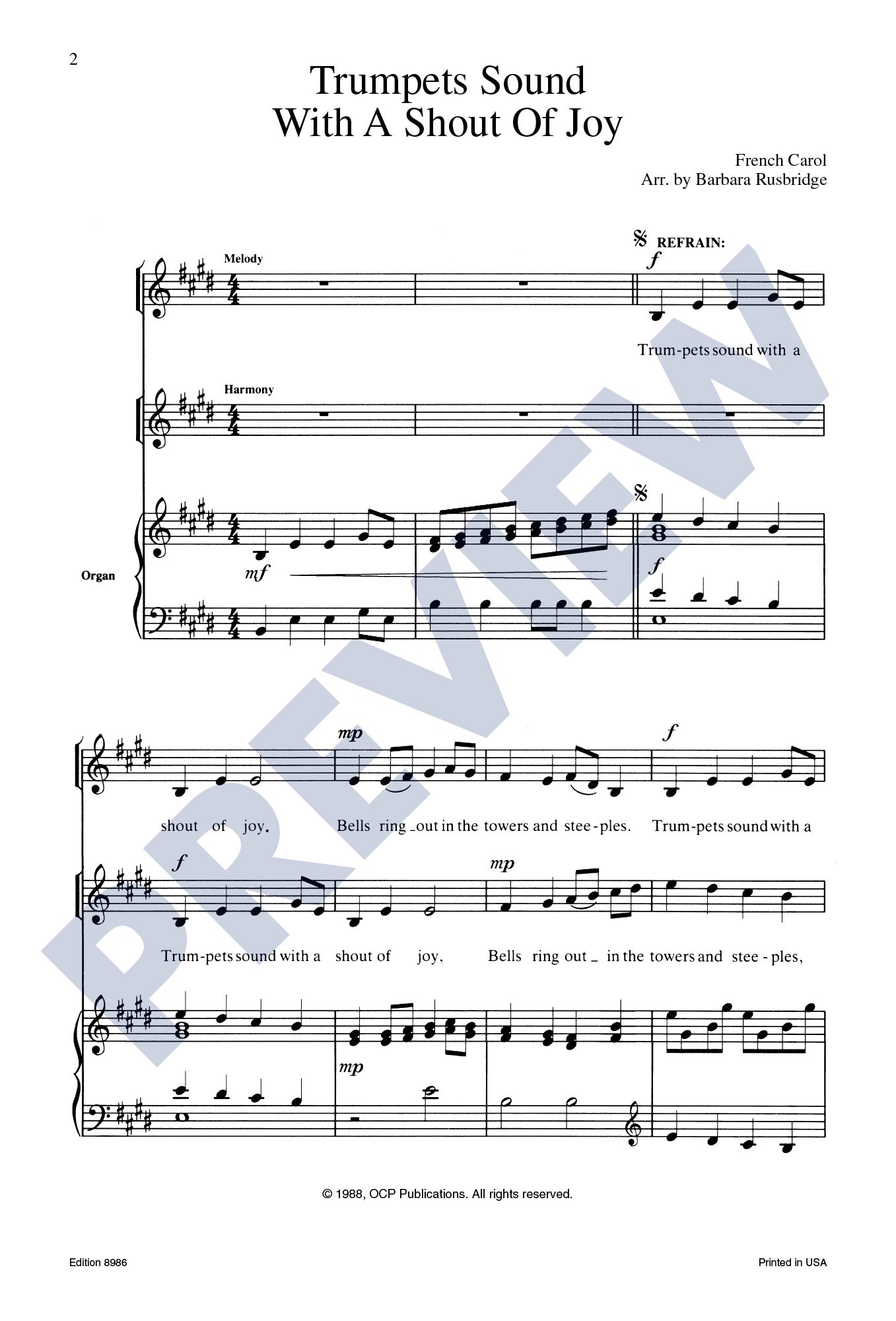 Trumpets Sound with a Shout of Joy