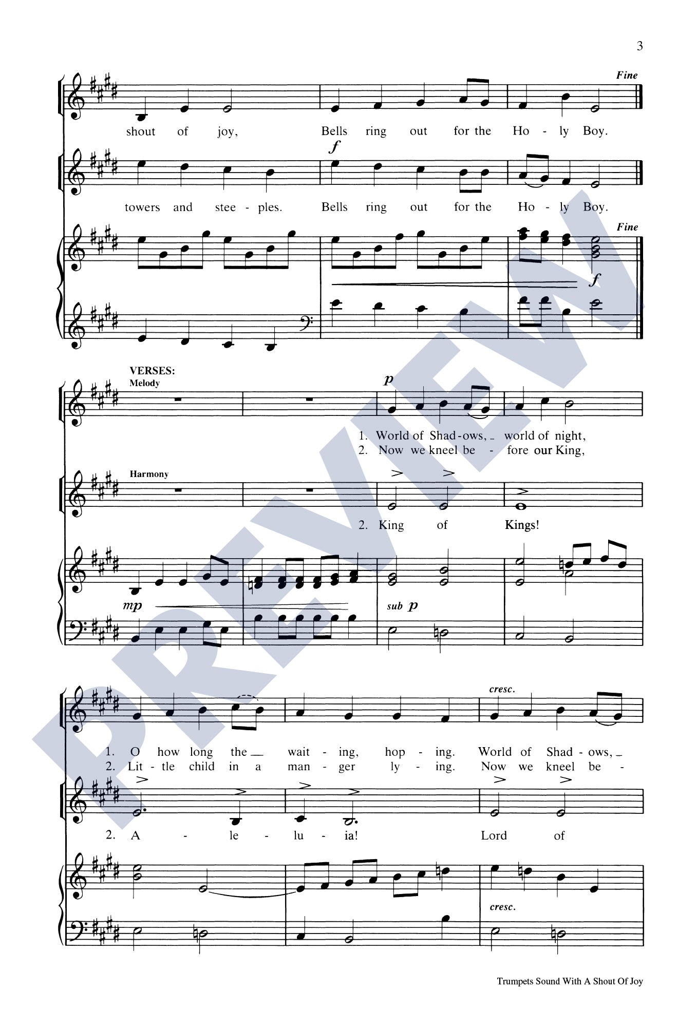 Trumpets Sound with a Shout of Joy