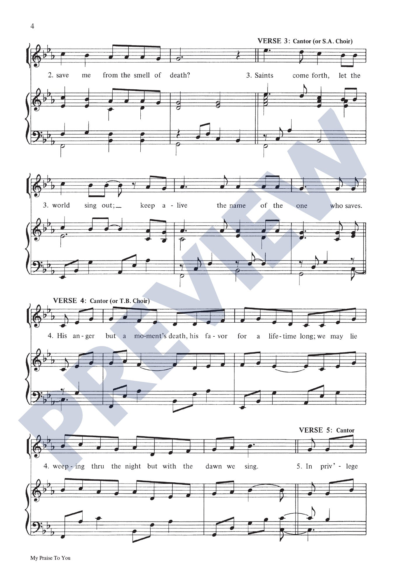 Psalm 30: My Praise to You