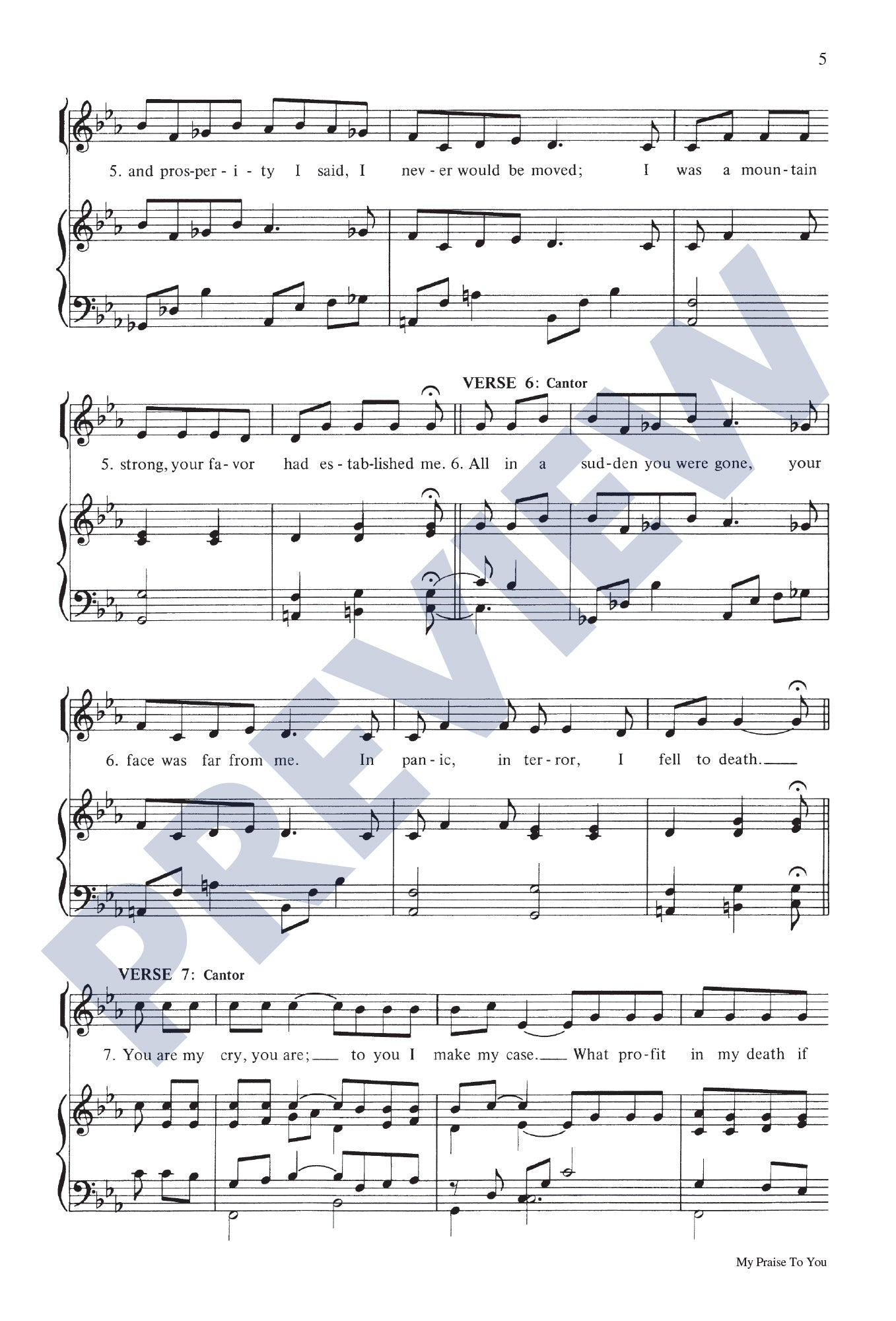 Psalm 30: My Praise to You