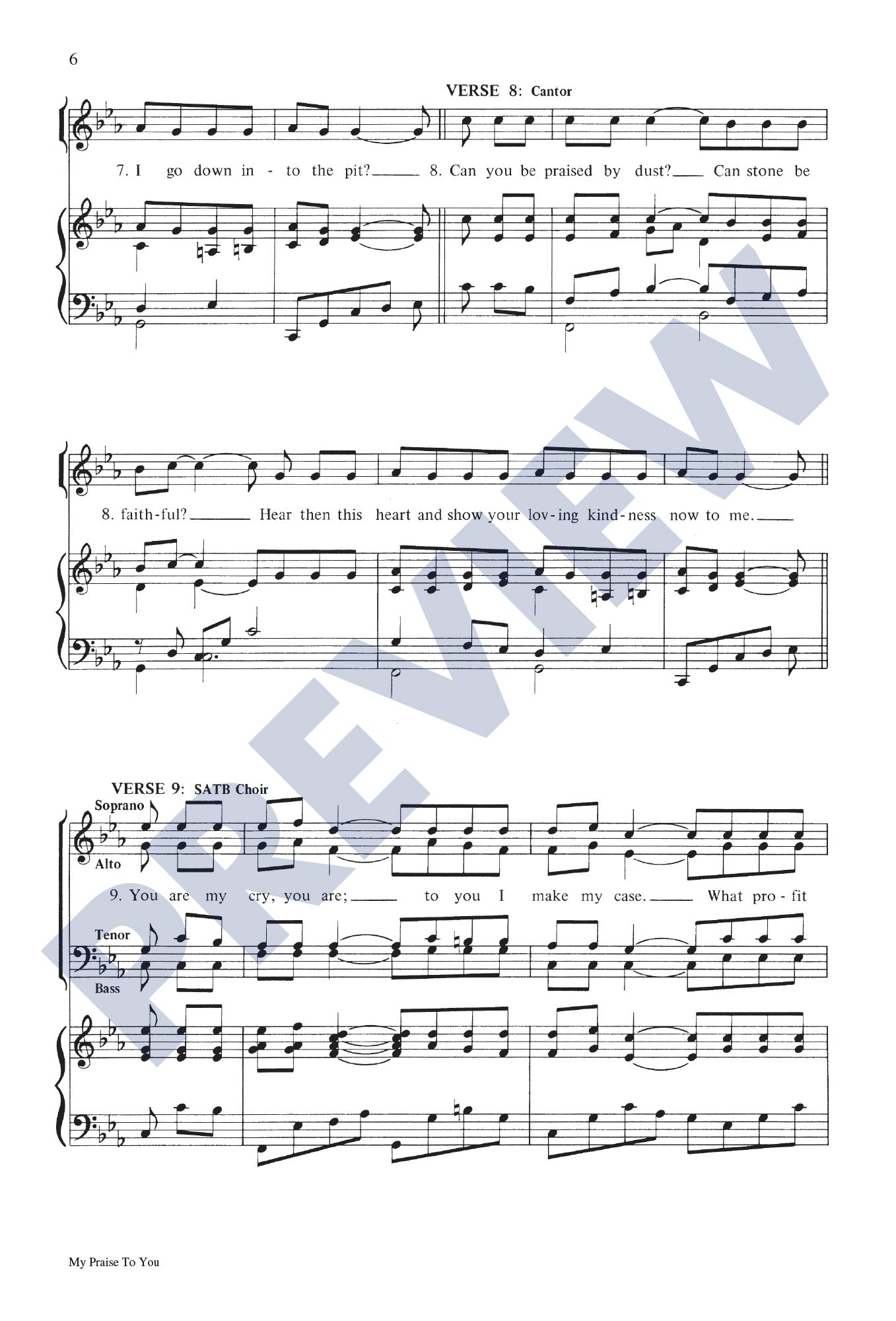 Psalm 30: My Praise to You