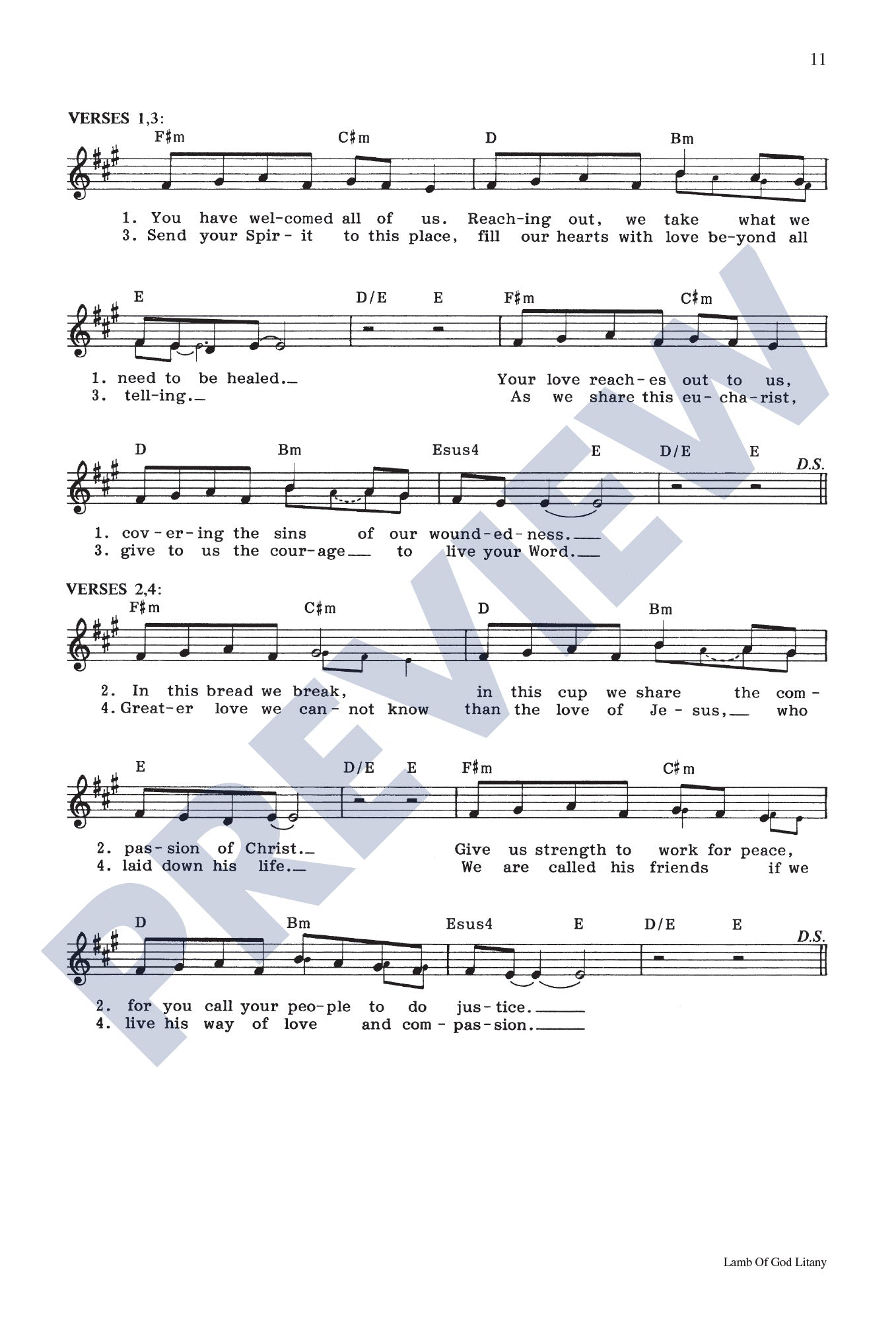 Lamb of God Litany (Communion Song of Healing)