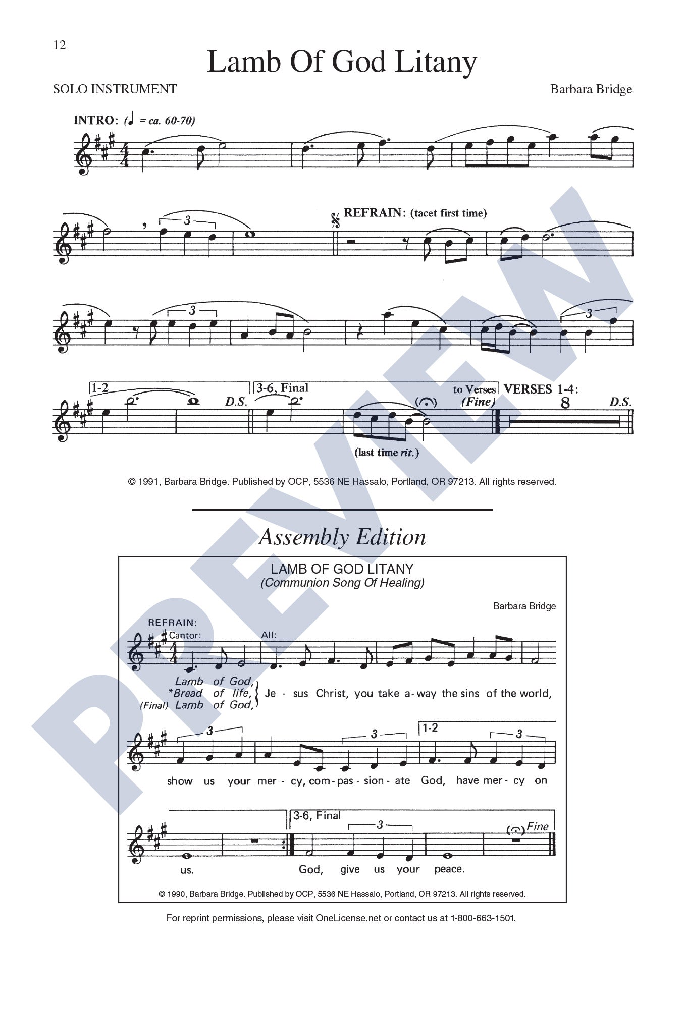 Lamb of God Litany (Communion Song of Healing)