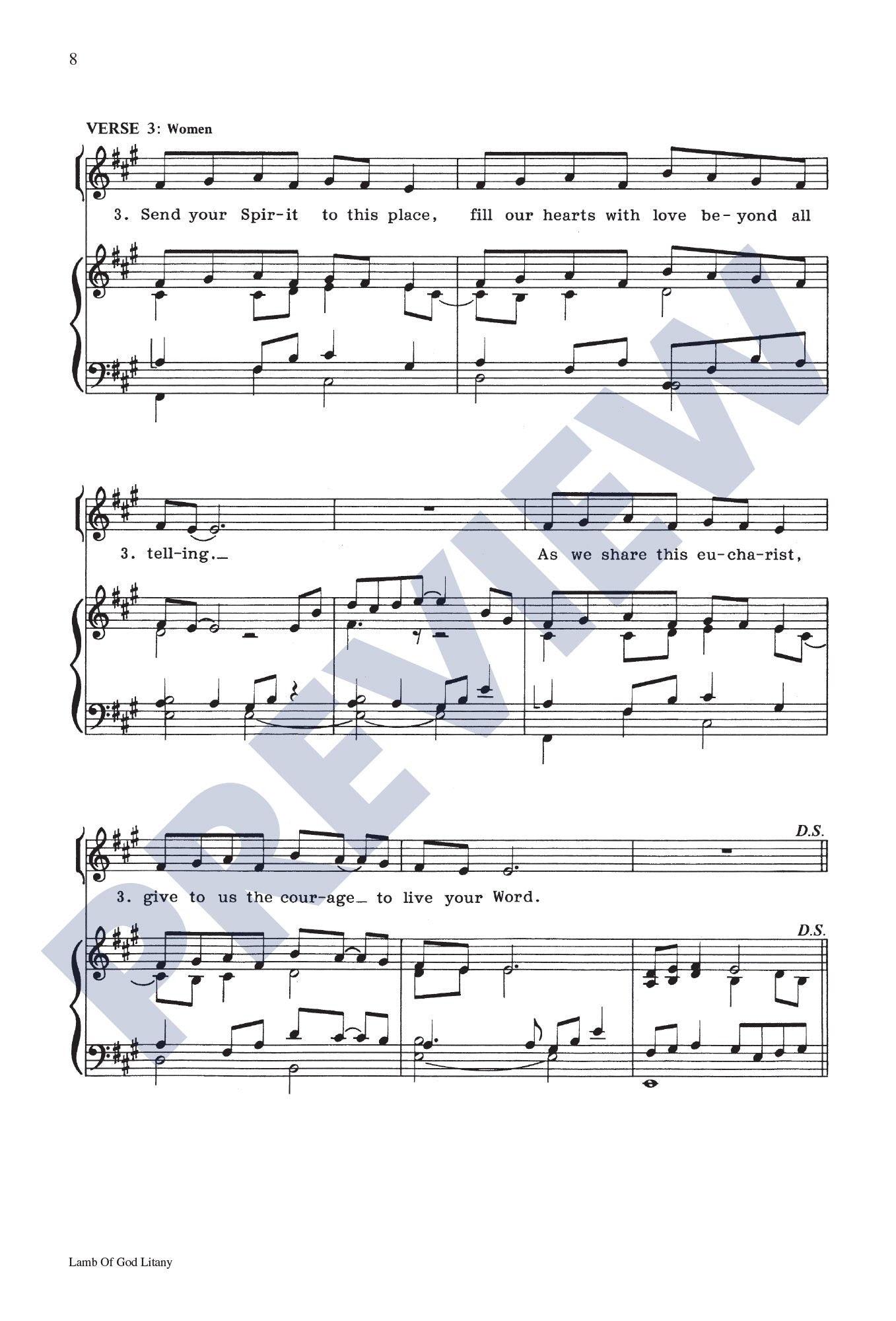 Lamb of God Litany (Communion Song of Healing)
