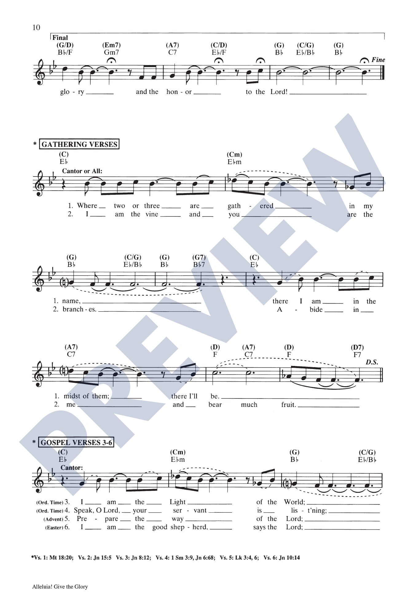 Alleluia! Give the Glory: Mass of Glory