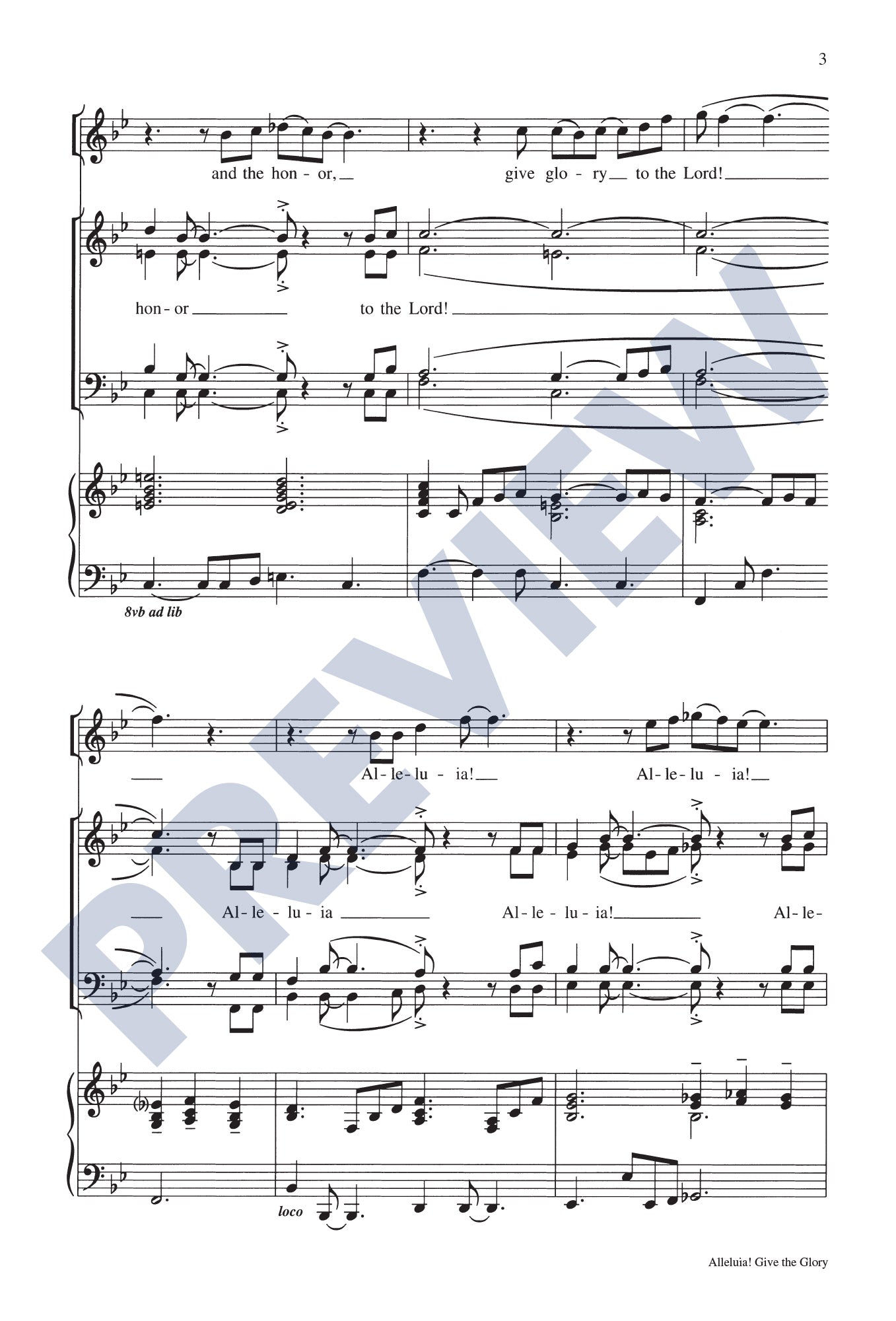 Alleluia! Give the Glory: Mass of Glory