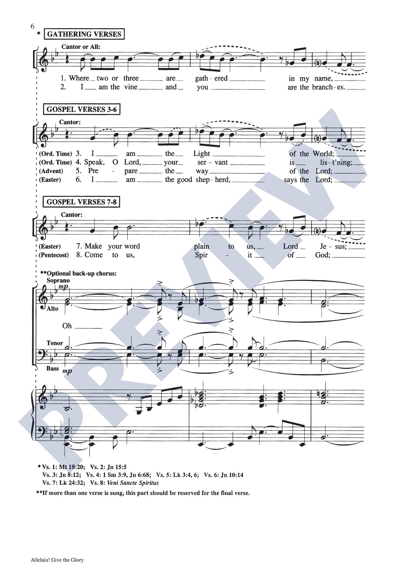 Alleluia! Give the Glory: Mass of Glory