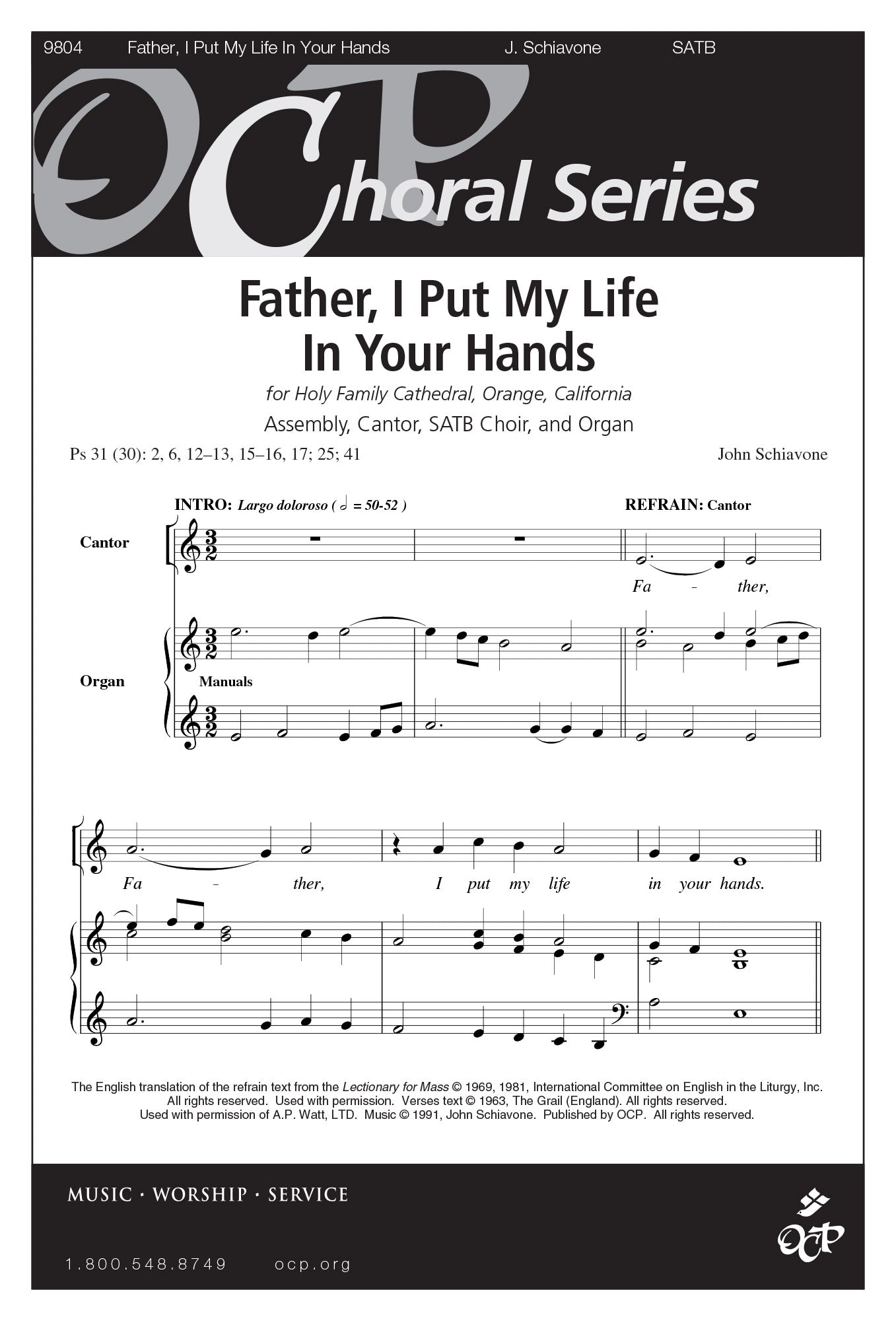 Father, I Put My Life in Your Hands