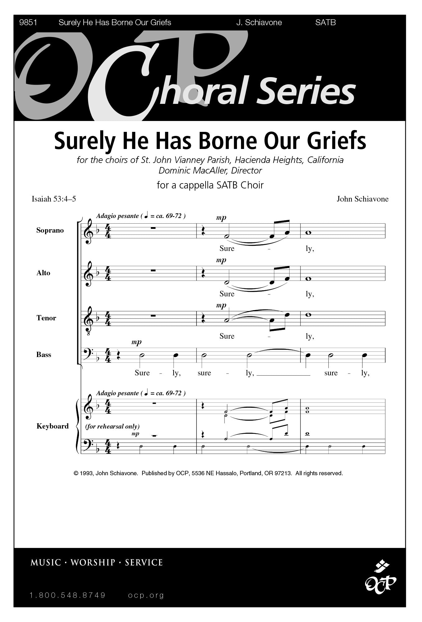 Surely He Has Borne Our Griefs