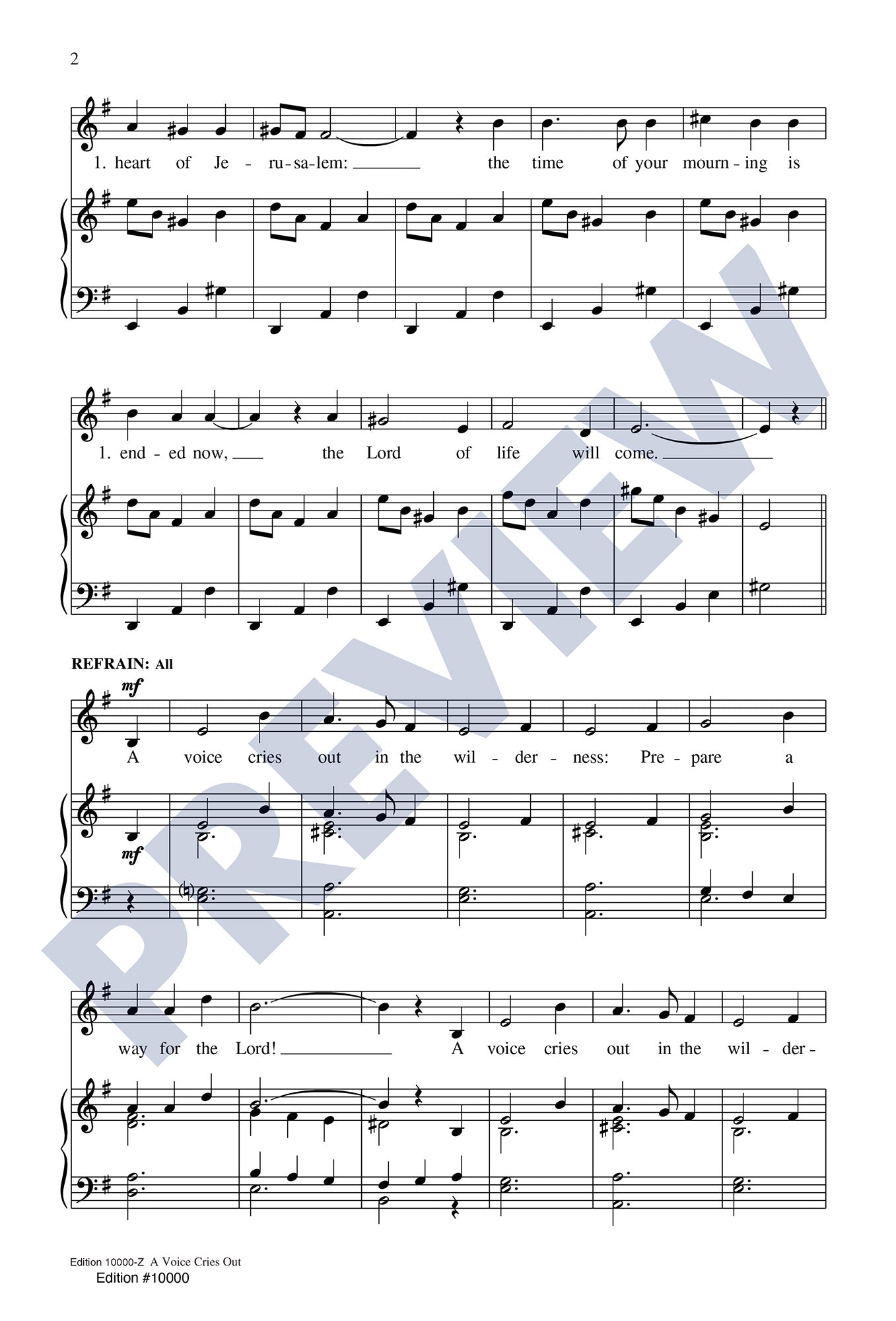A Voice Cries Out
