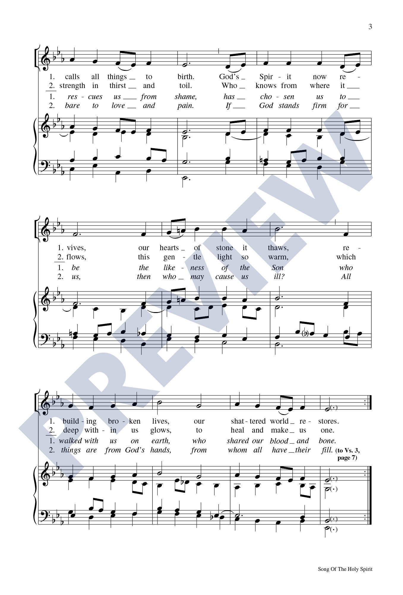 Song of the Holy Spirit (Our God Provides)