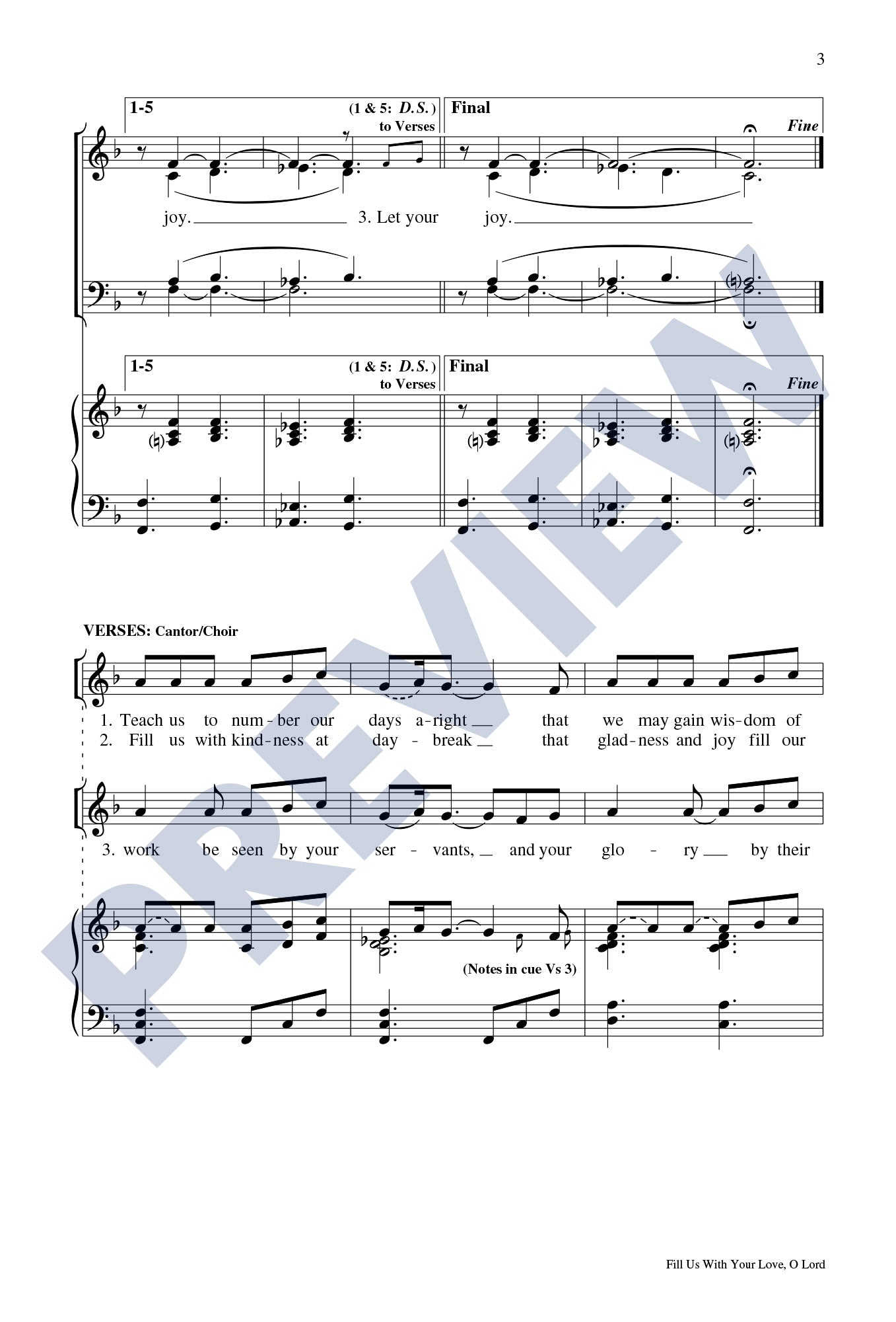 Fill Us with Your Love, O Lord