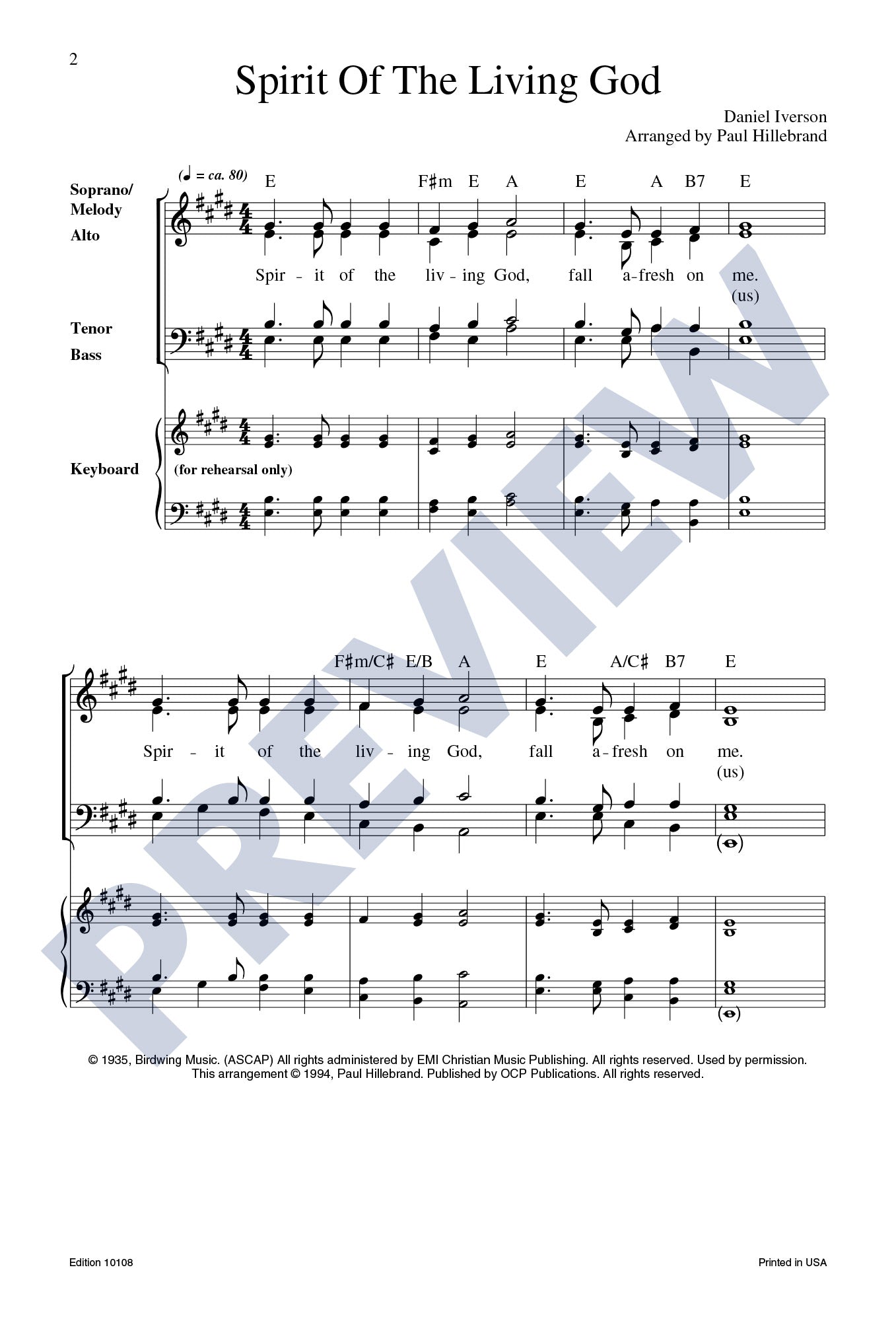 Spirit of the Living God