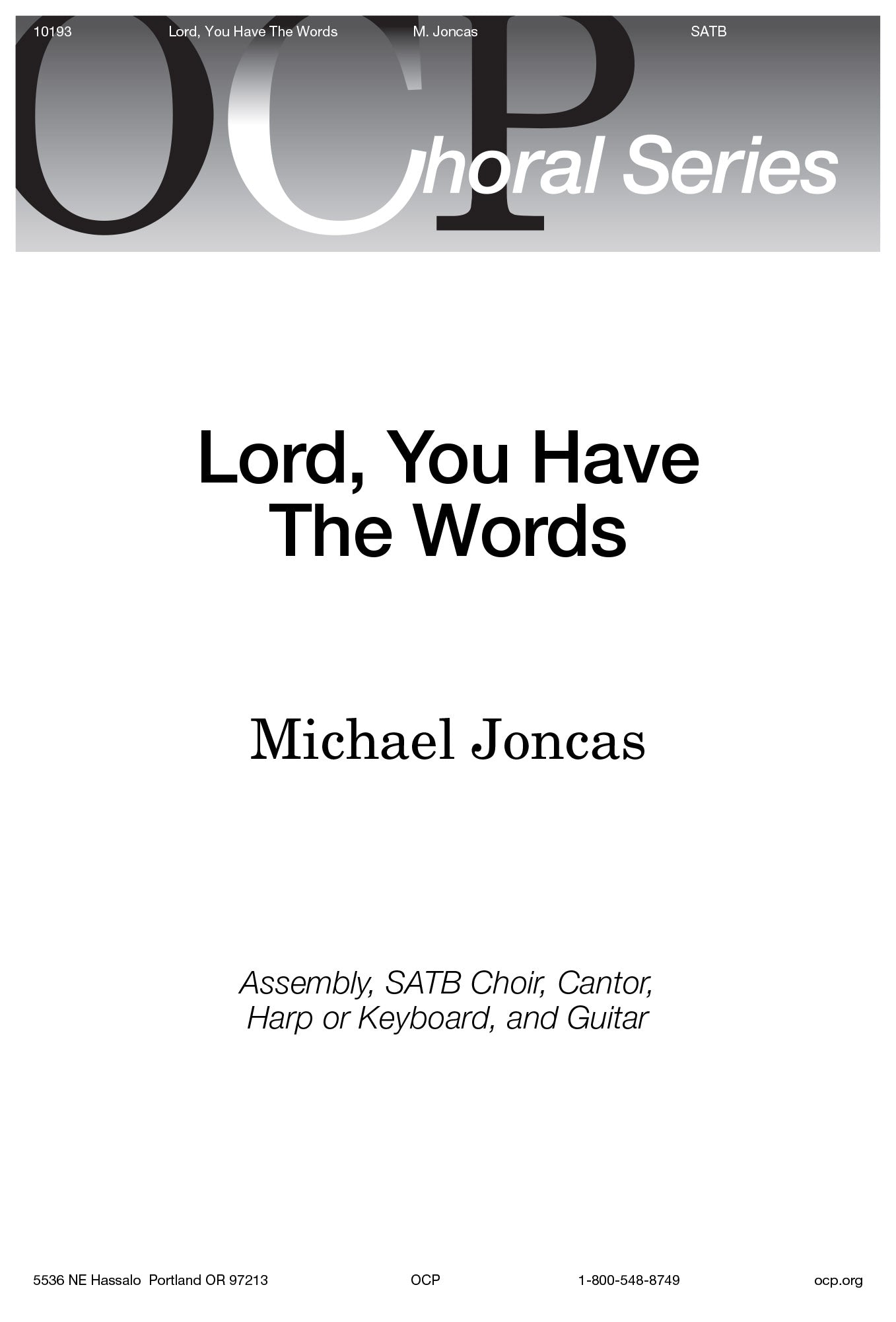 Lord, You Have the Words