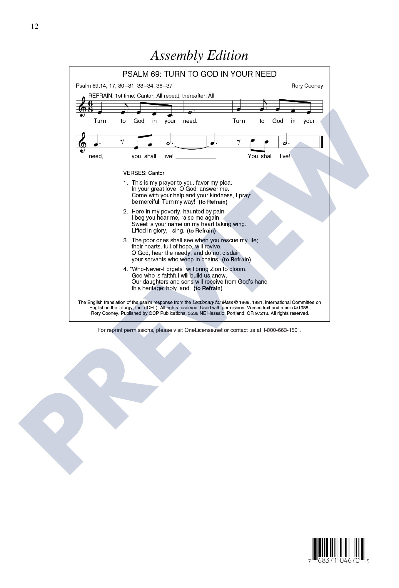 Psalm 69: Turn to God in Your Need