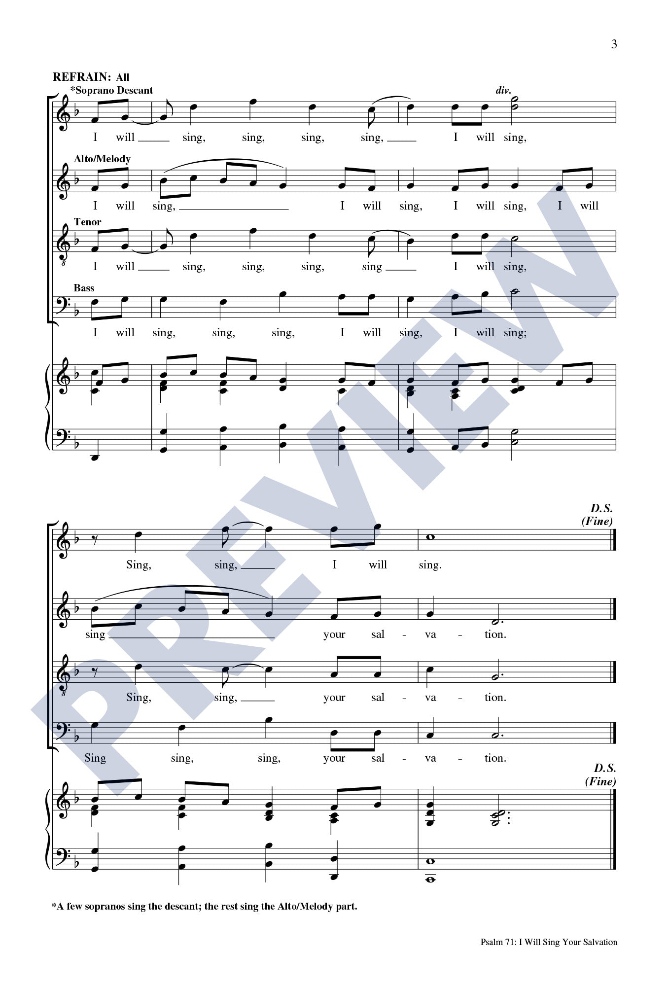 Psalm 71: I Will Sing Your Salvation
