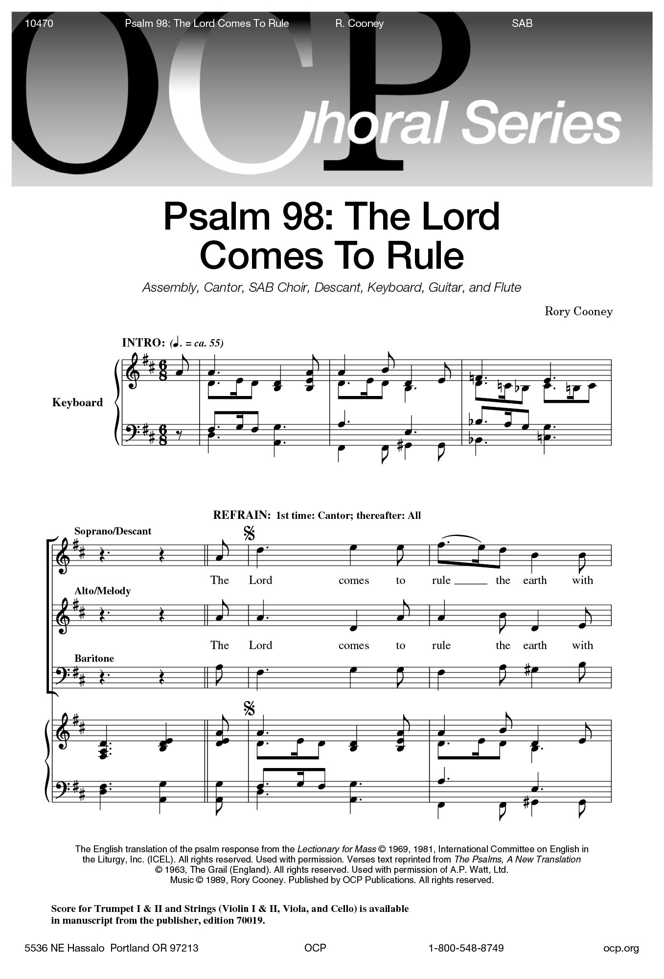 Psalm 98: The Lord Comes to Rule