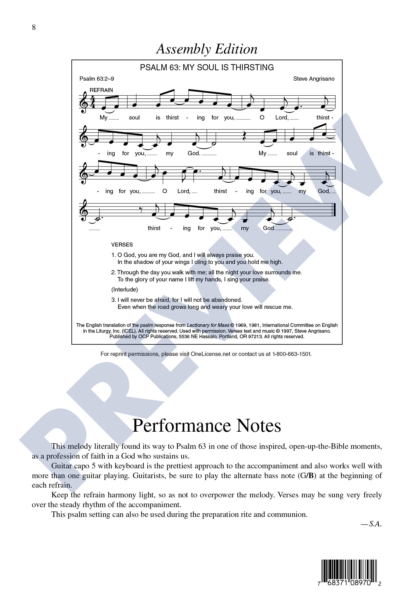 Psalm 63: My Soul Is Thirsting