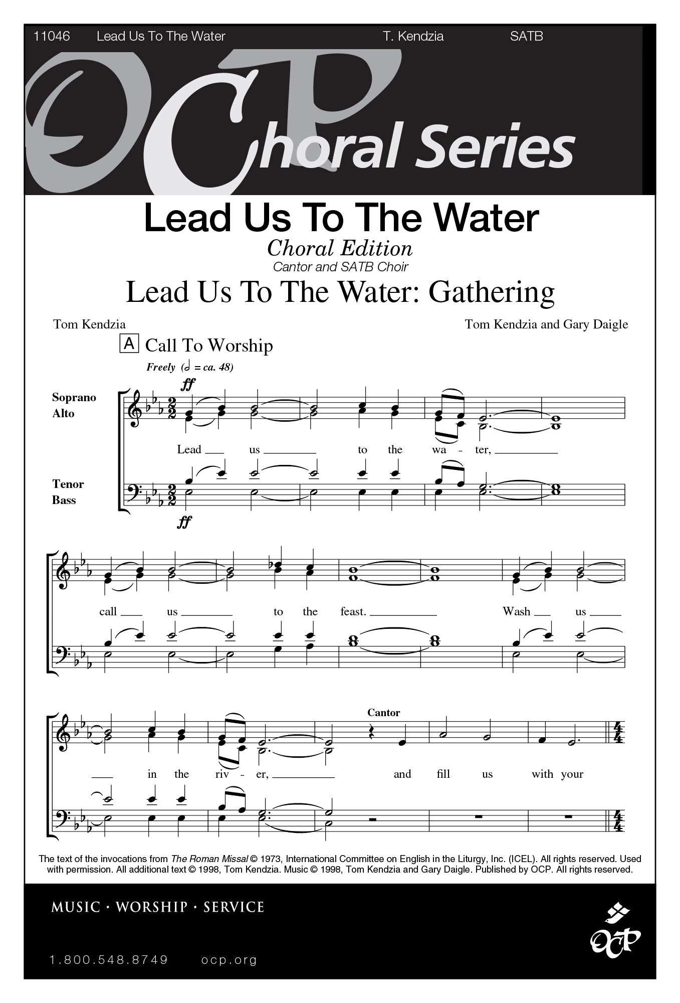 Lead Us to the Water (Choral Edition)