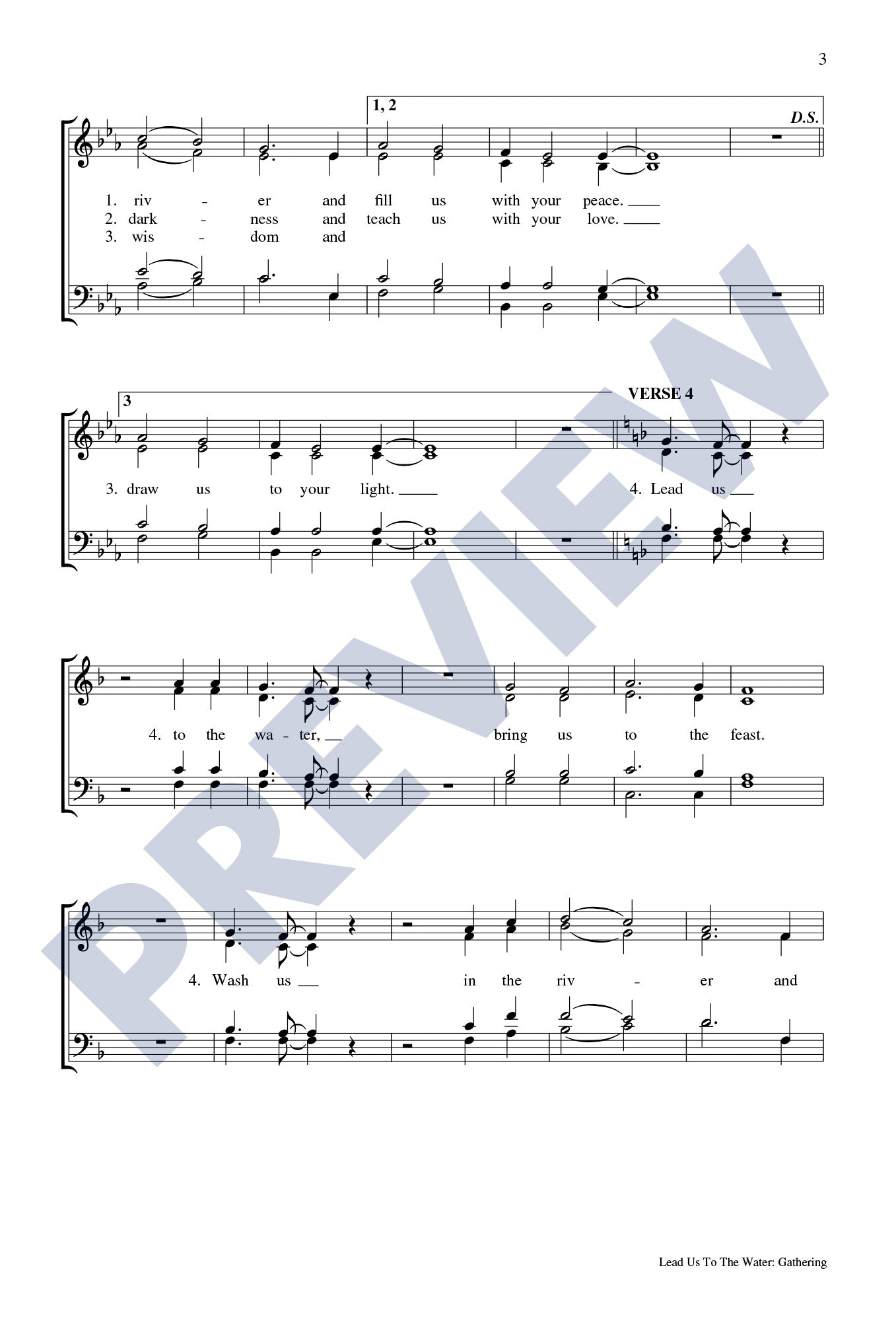 Lead Us to the Water (Choral Edition)