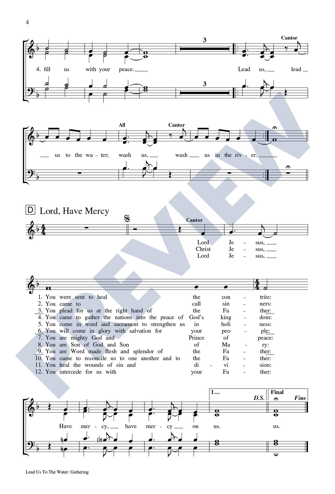 Lead Us to the Water (Choral Edition)