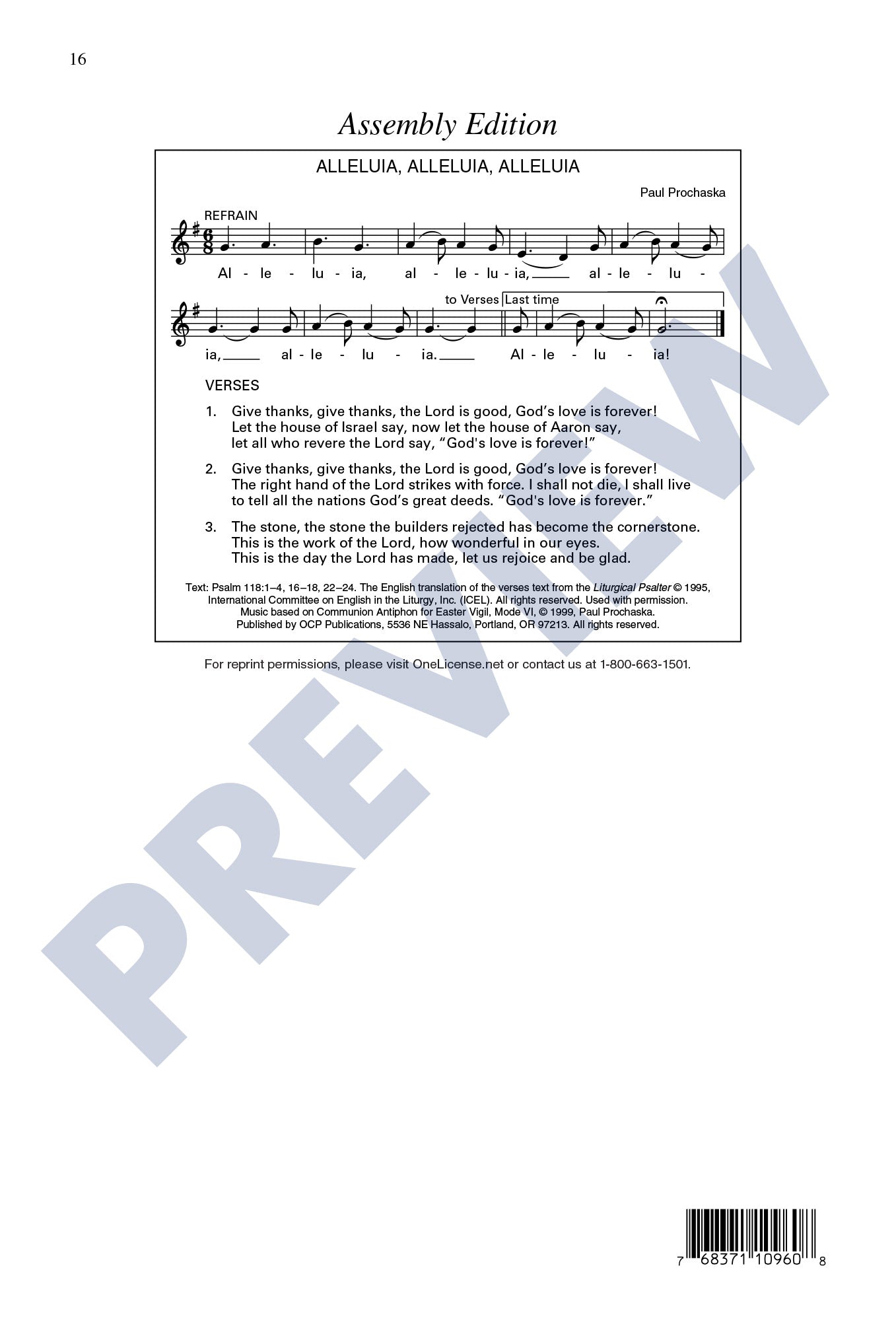 Alleluia, Alleluia, Alleluia