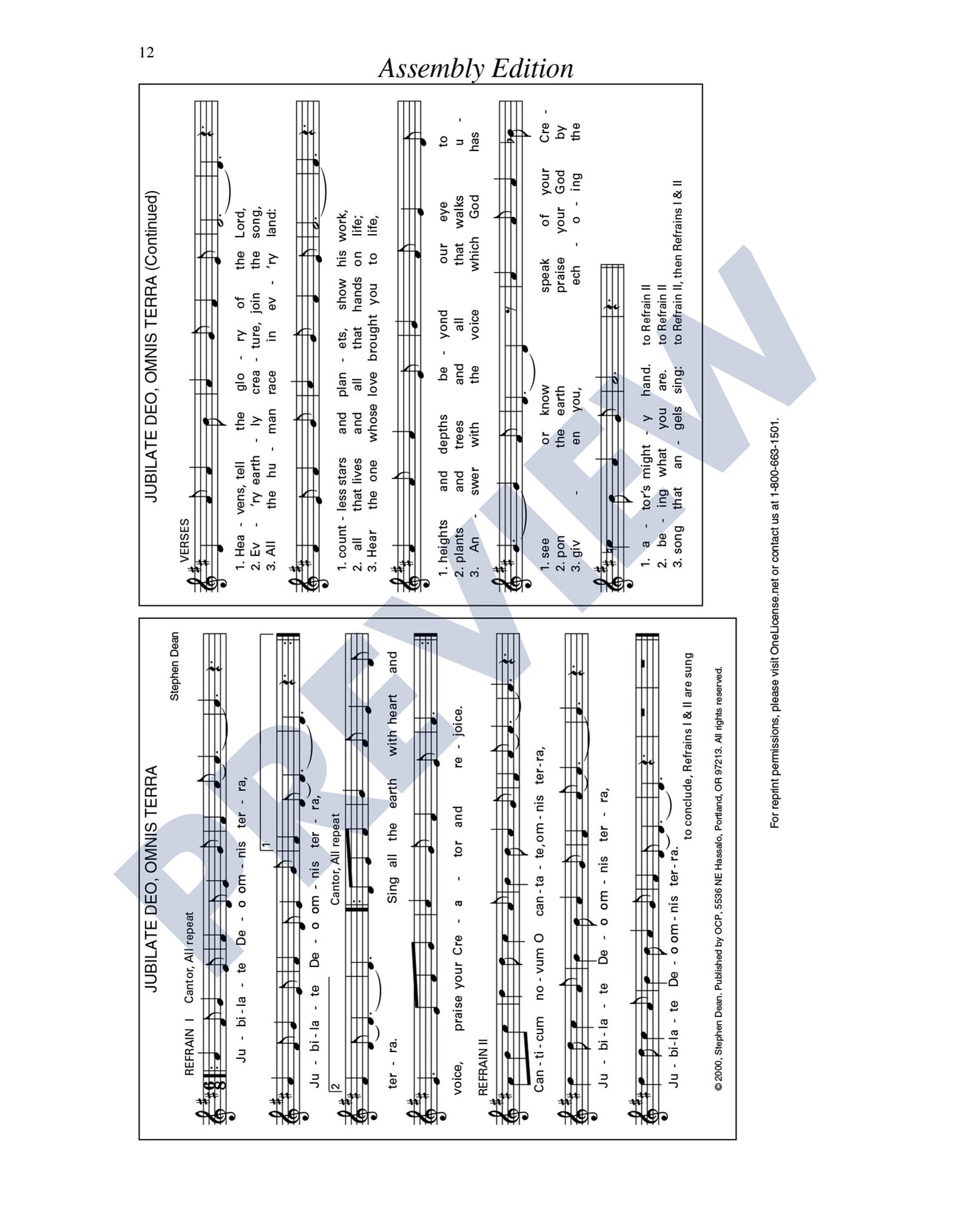 Jubilate Deo, Omnis Terra