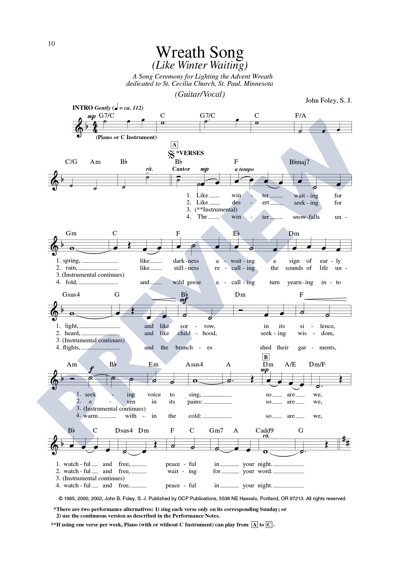 Wreath Song (Like Winter Waiting)