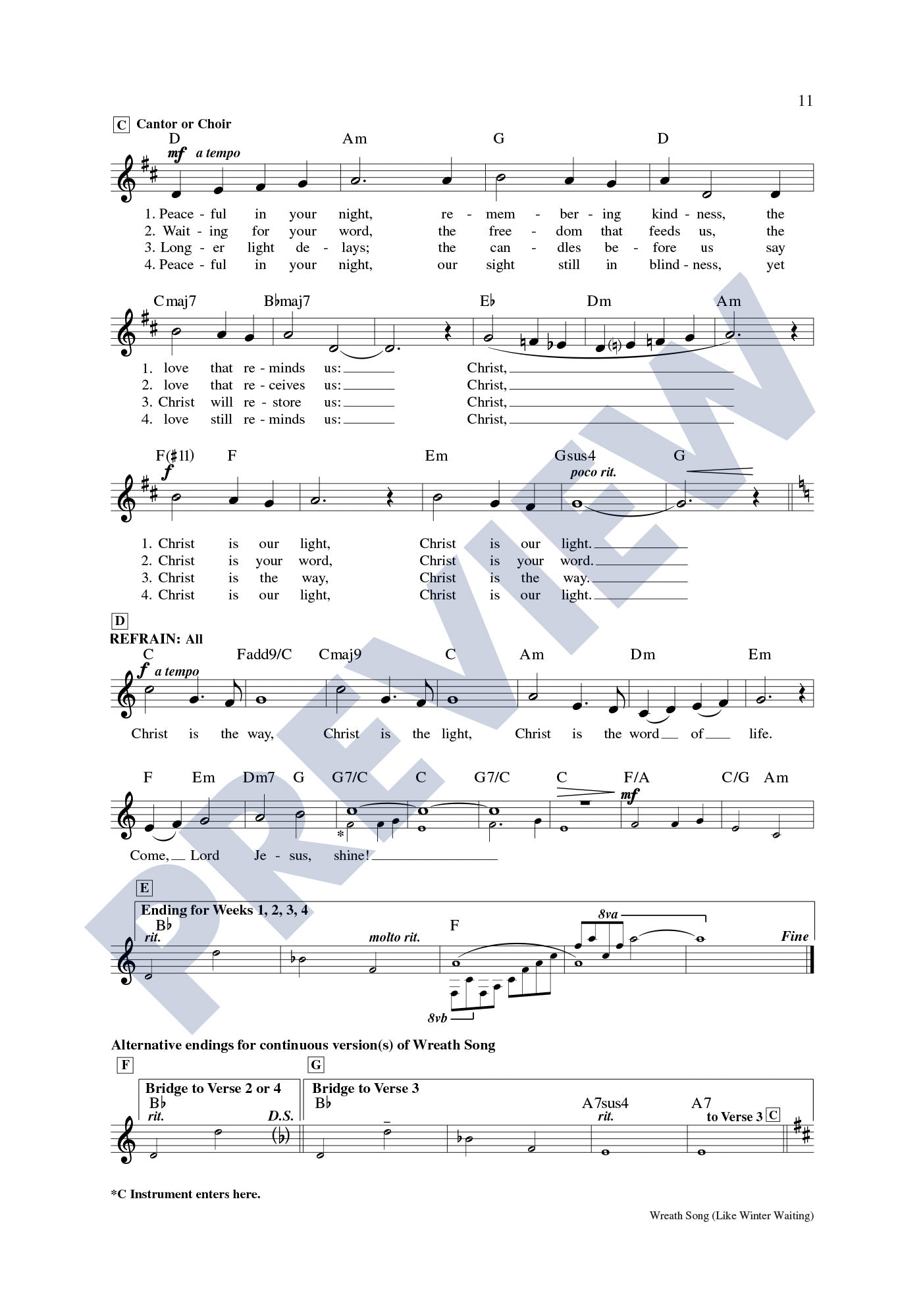 Wreath Song (Like Winter Waiting)