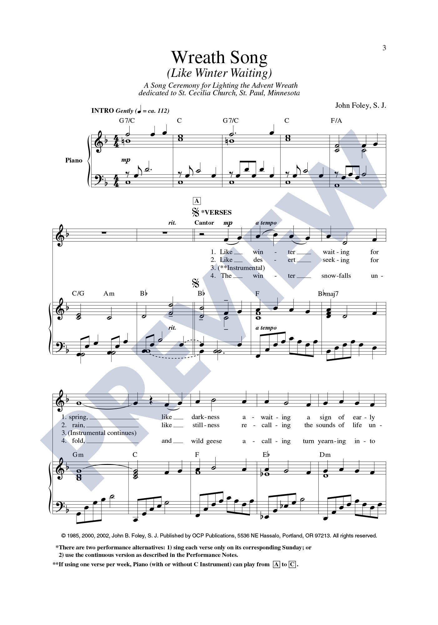 Wreath Song (Like Winter Waiting)