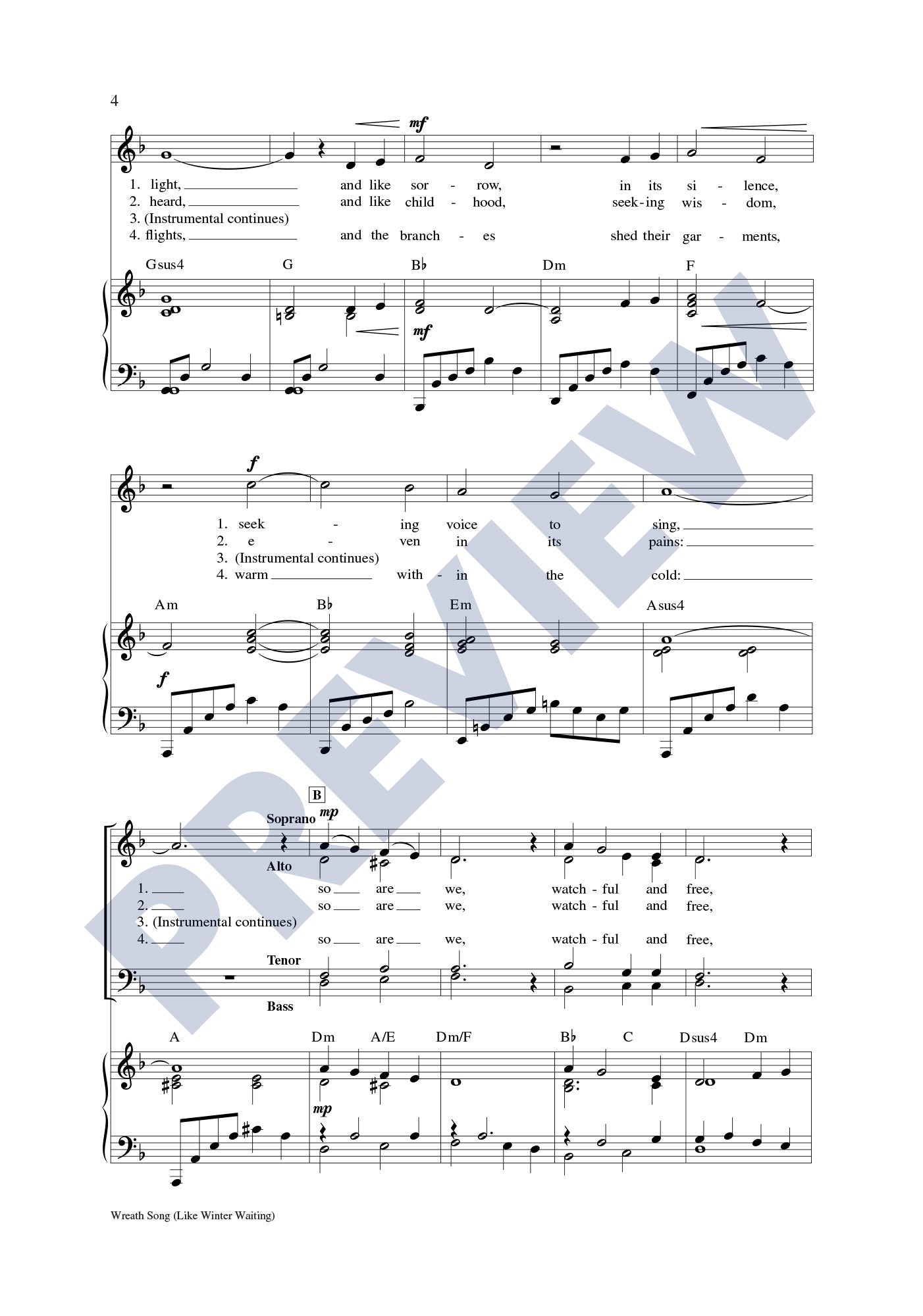 Wreath Song (Like Winter Waiting)