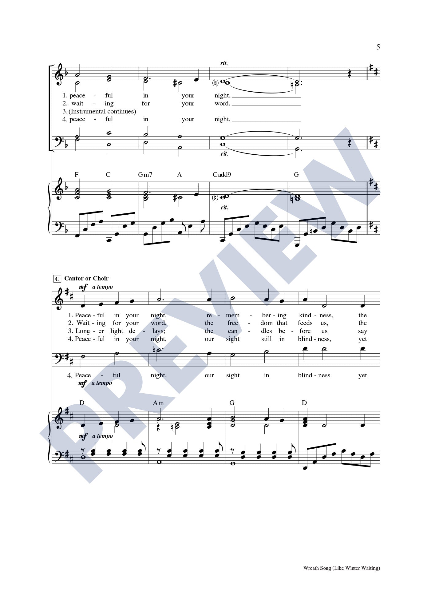 Wreath Song (Like Winter Waiting)
