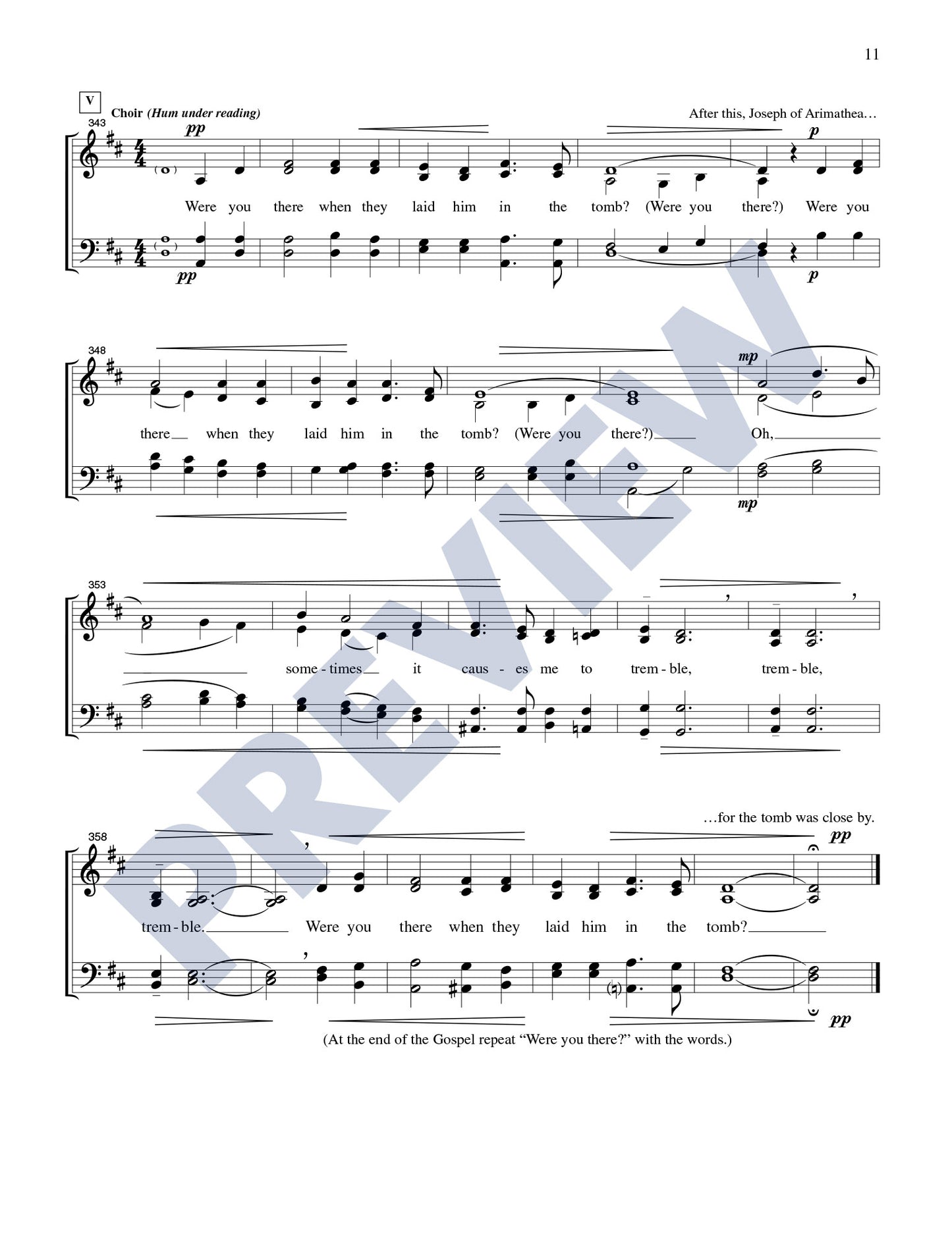 The Passion of Our Lord Jesus Christ According to John (Choral Edition)