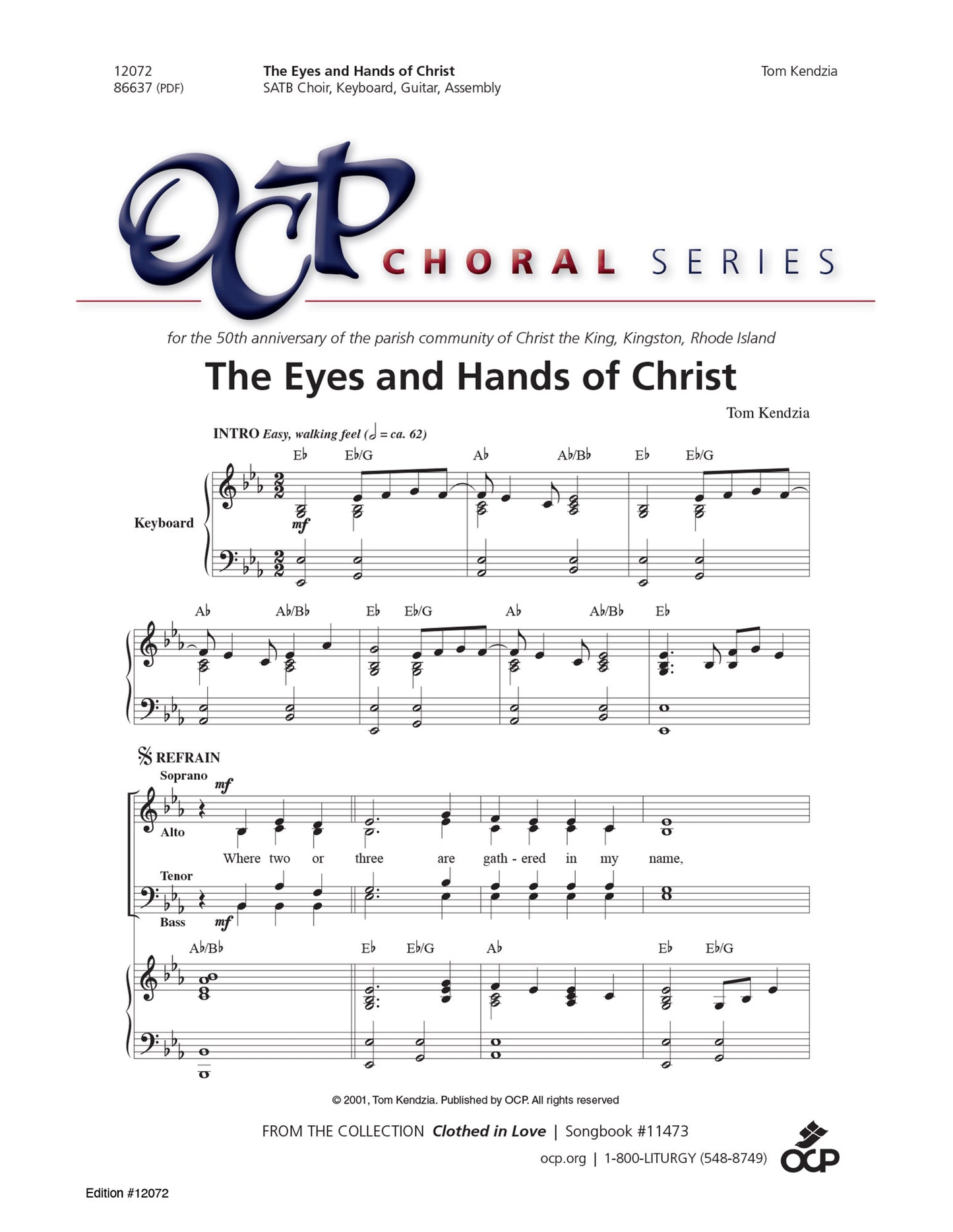 The Eyes and Hands of Christ