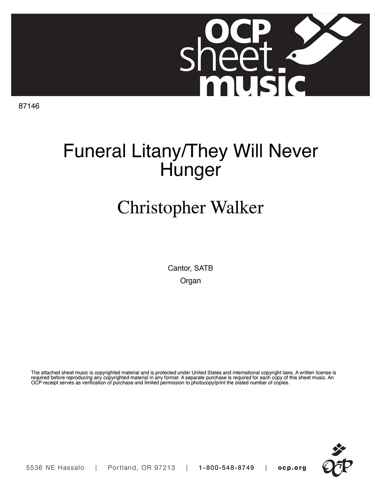 Funeral Litany/They Will Never Hunger
