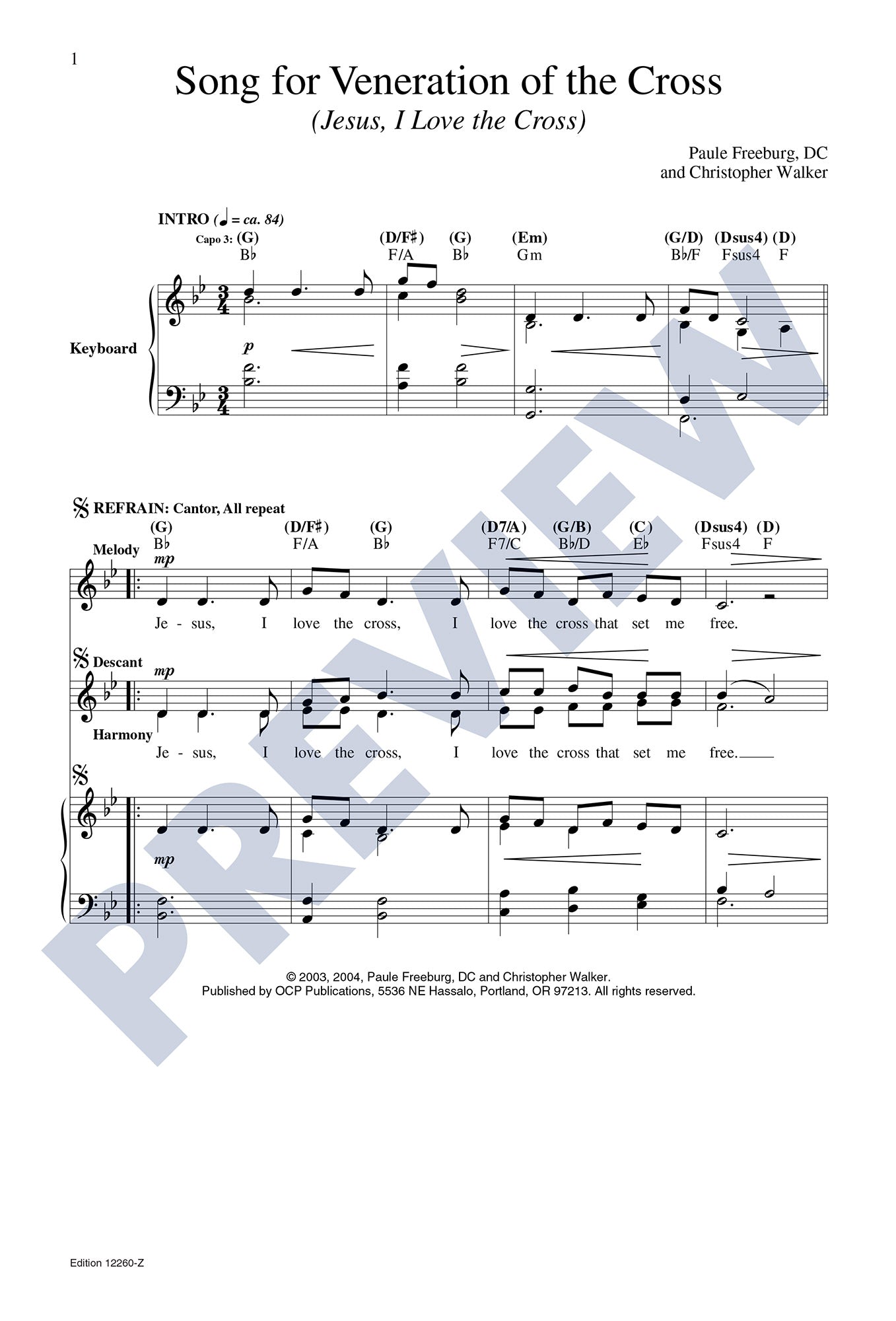 Song for Veneration of the Cross
