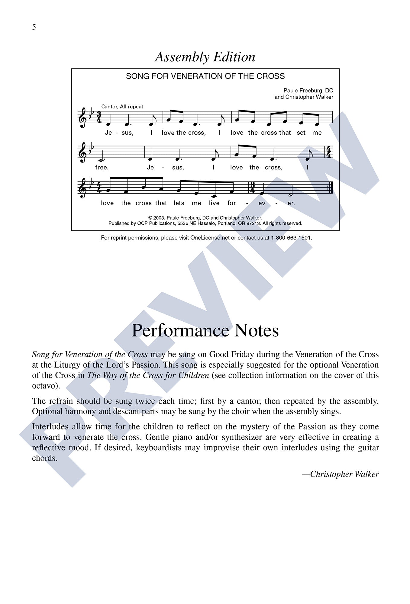 Song for Veneration of the Cross